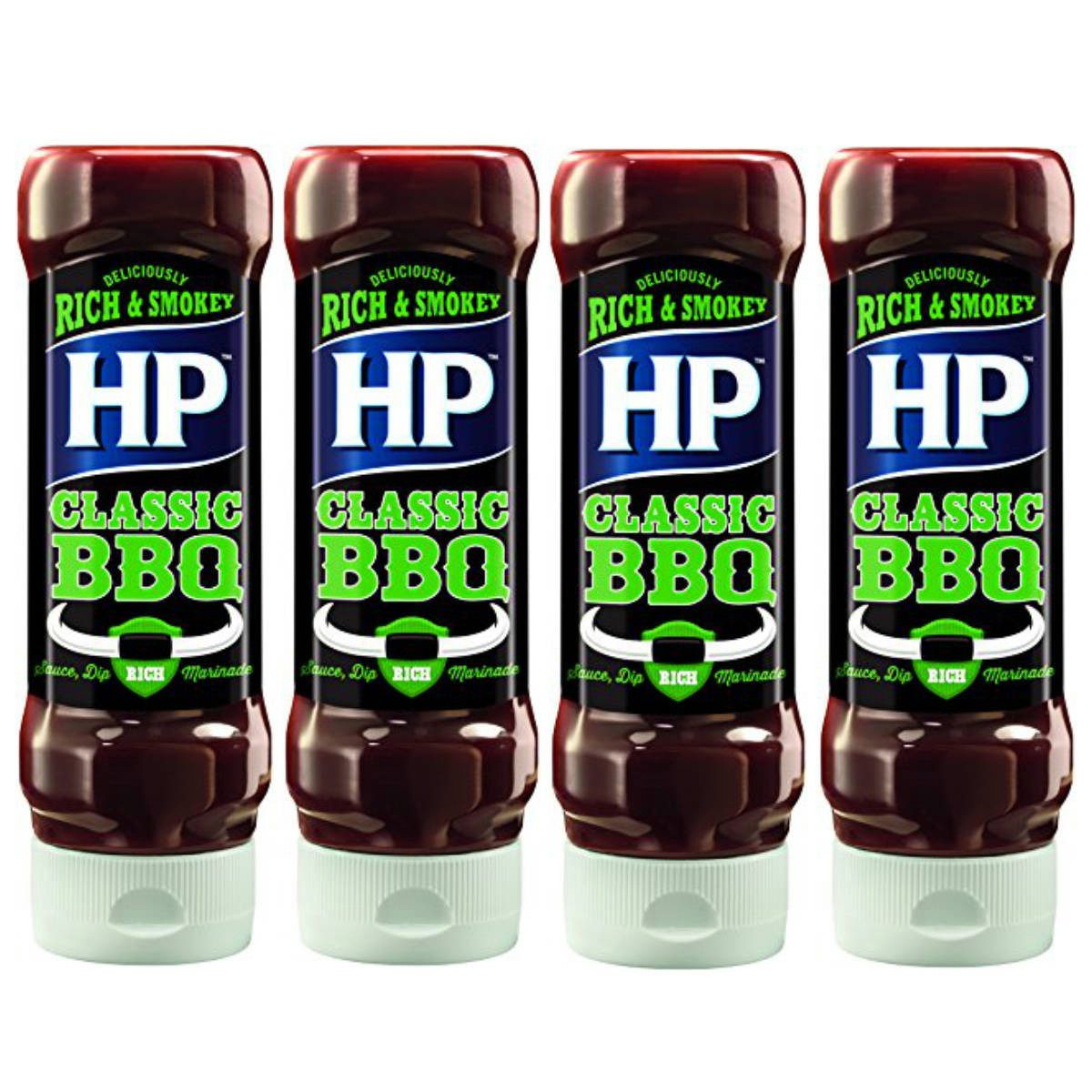 Heinz Saucen, Heinz HP BBQ Sauce Classic Rich und Smokey das Original 400ml 4er Pack
