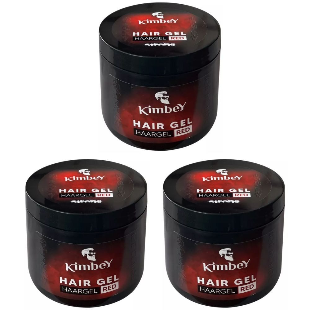 Haargel 3 x Kimbey Hairgel Strong Red 600 ml
