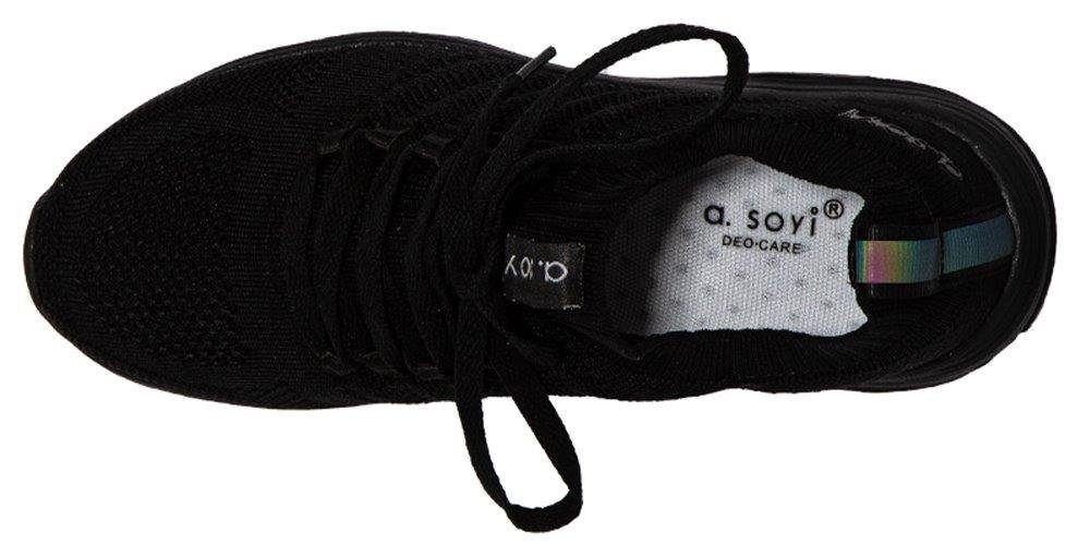 a. soyi Damen Mesh Sneaker Karam White Sneaker