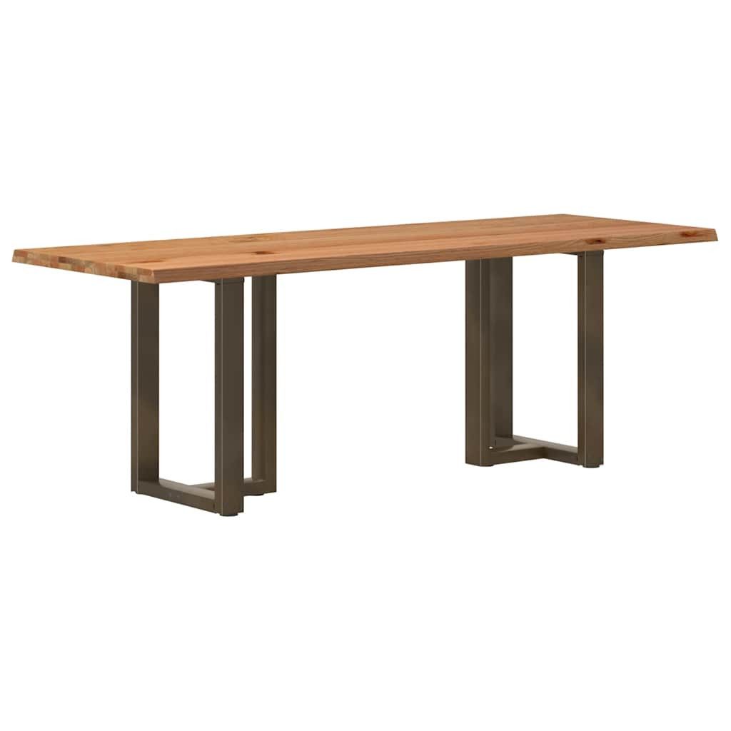 vidaXL Esstisch Esstisch mit Baumkanten 220x80x74 günstig online kaufen