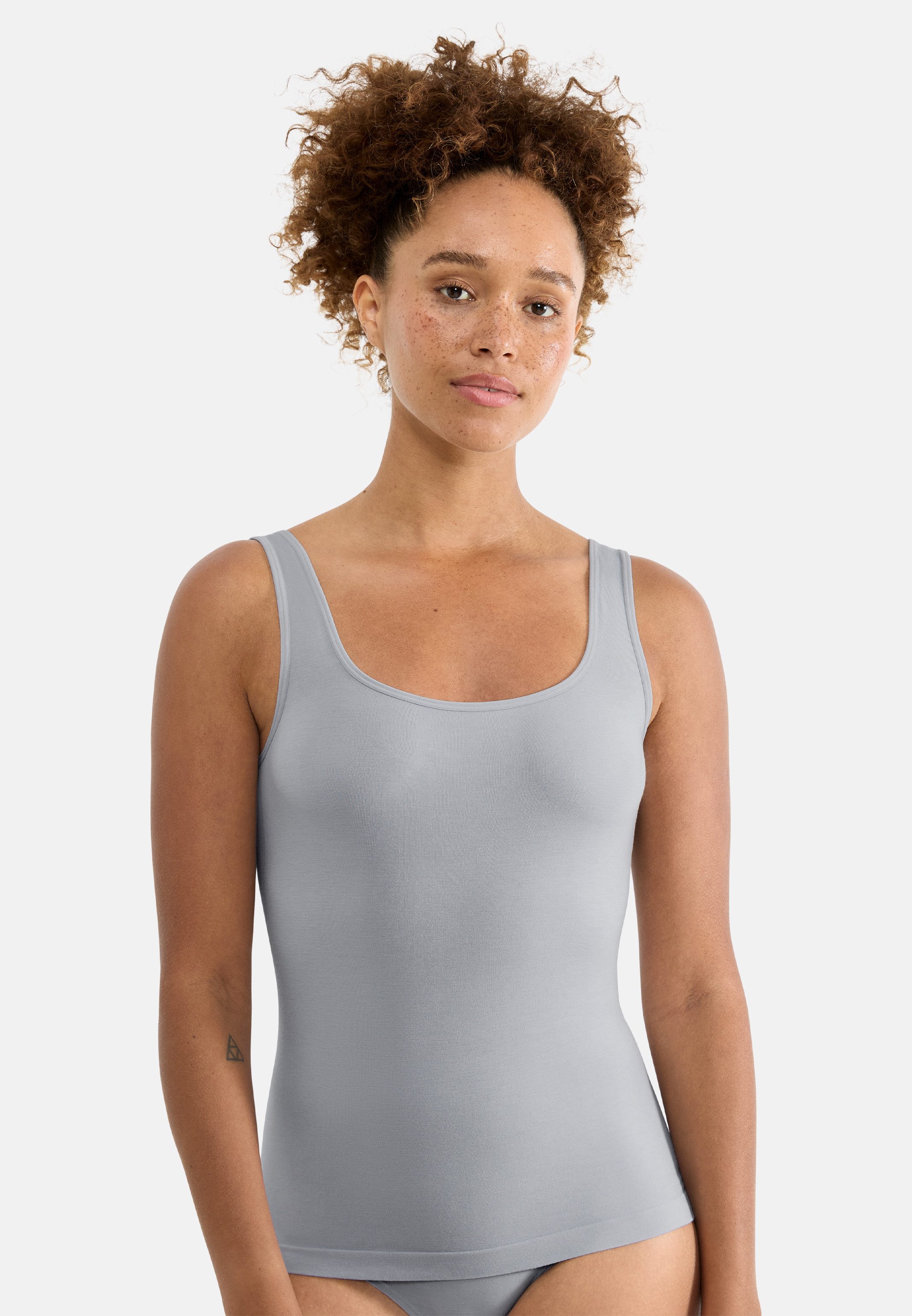 sloggi Unterhemd 2er Pack GO Sense (Spar-Set, 2-St) Unterhemd / Top - Nahtlos - Modernes Design für einen zeitgemäßen Look