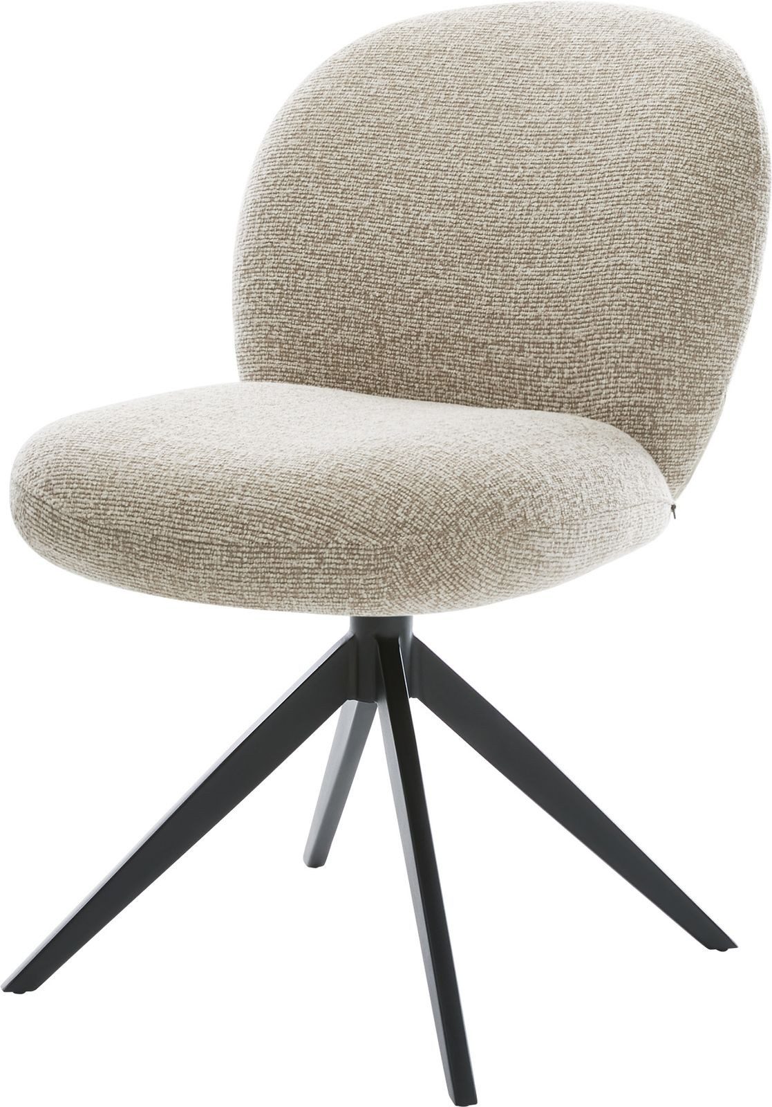 DELIFE Polsterstuhl Nube-Flex, Kreuzgestell breit Schwarz günstig online kaufen