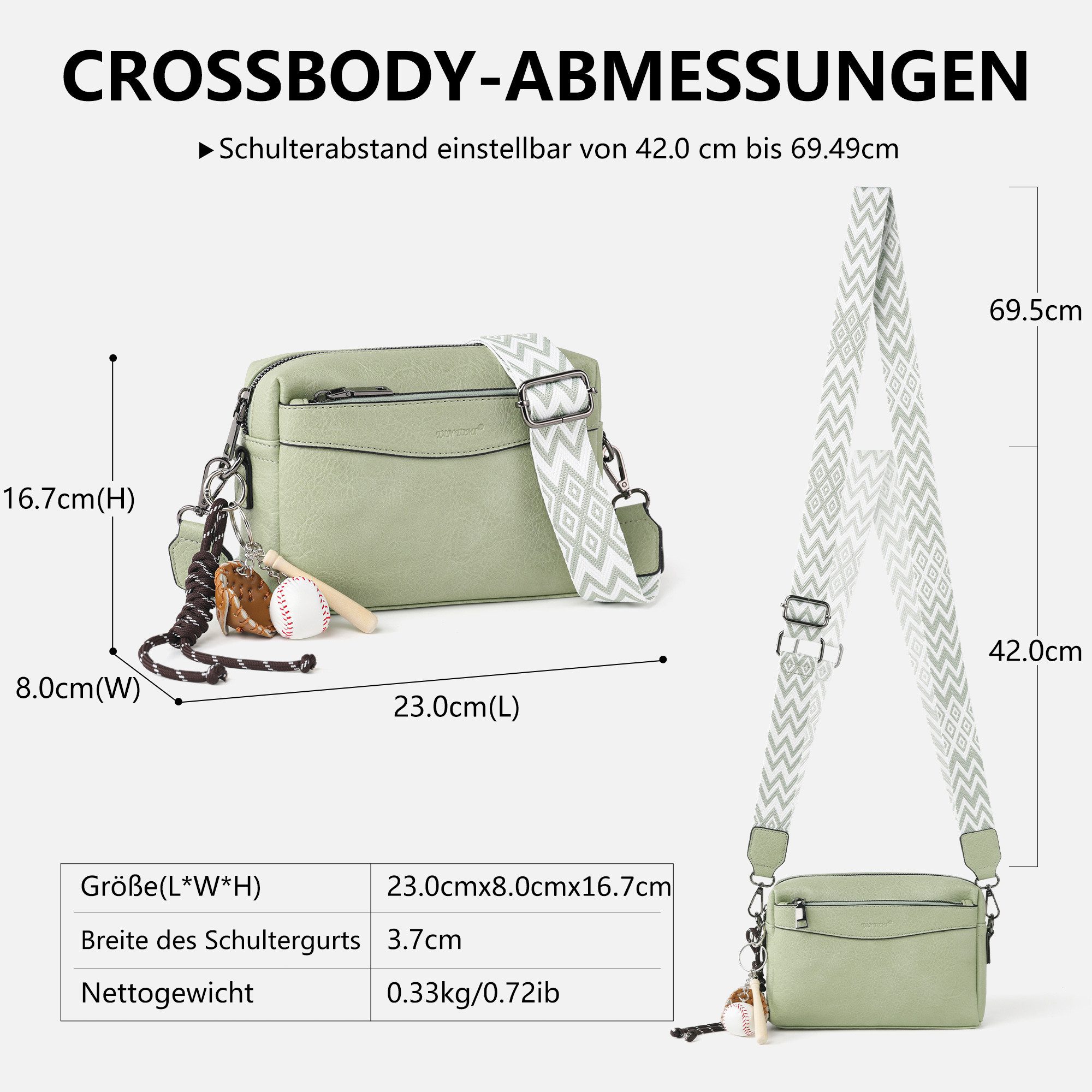 TAN.TOMI Schultertasche Umhängetasche Damen Crossbody Bag Klein Henkeltasche Handtasche (Umhängetasche, Ciryrucksack damen), Für Pendeln Reise Campus Sport Rucksäcke