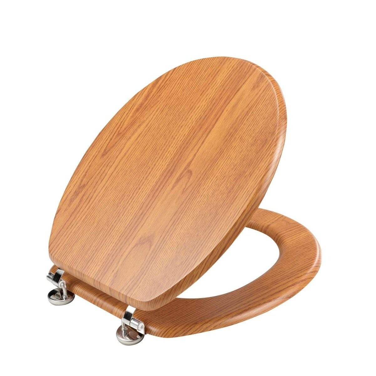dynamic24 WCSitz, Toilettendeckel matt mit Metallscharnieren