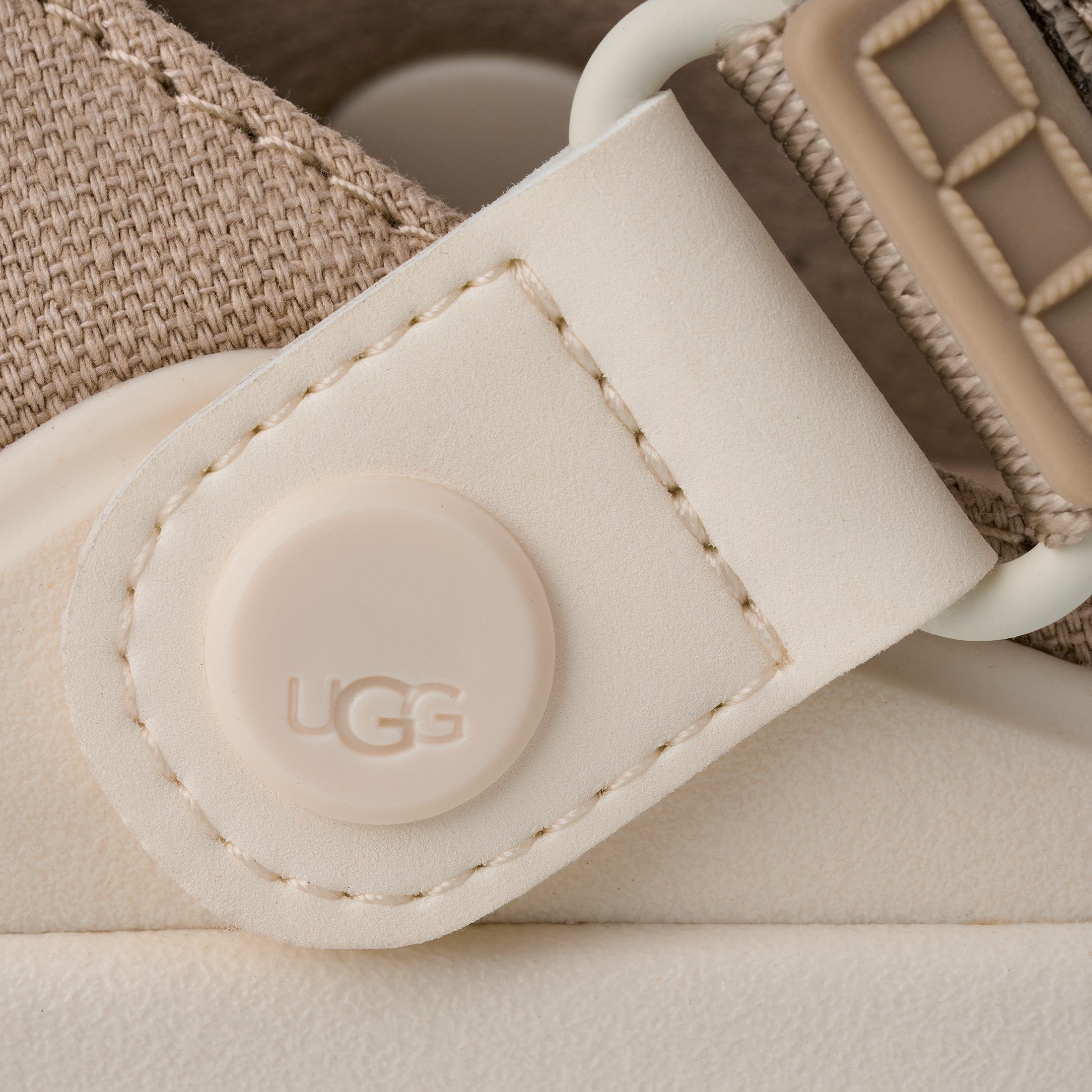 UGG GOLDENGLOW CANVAS CLOG Clog Mule, Sabot mit Klettverschluss