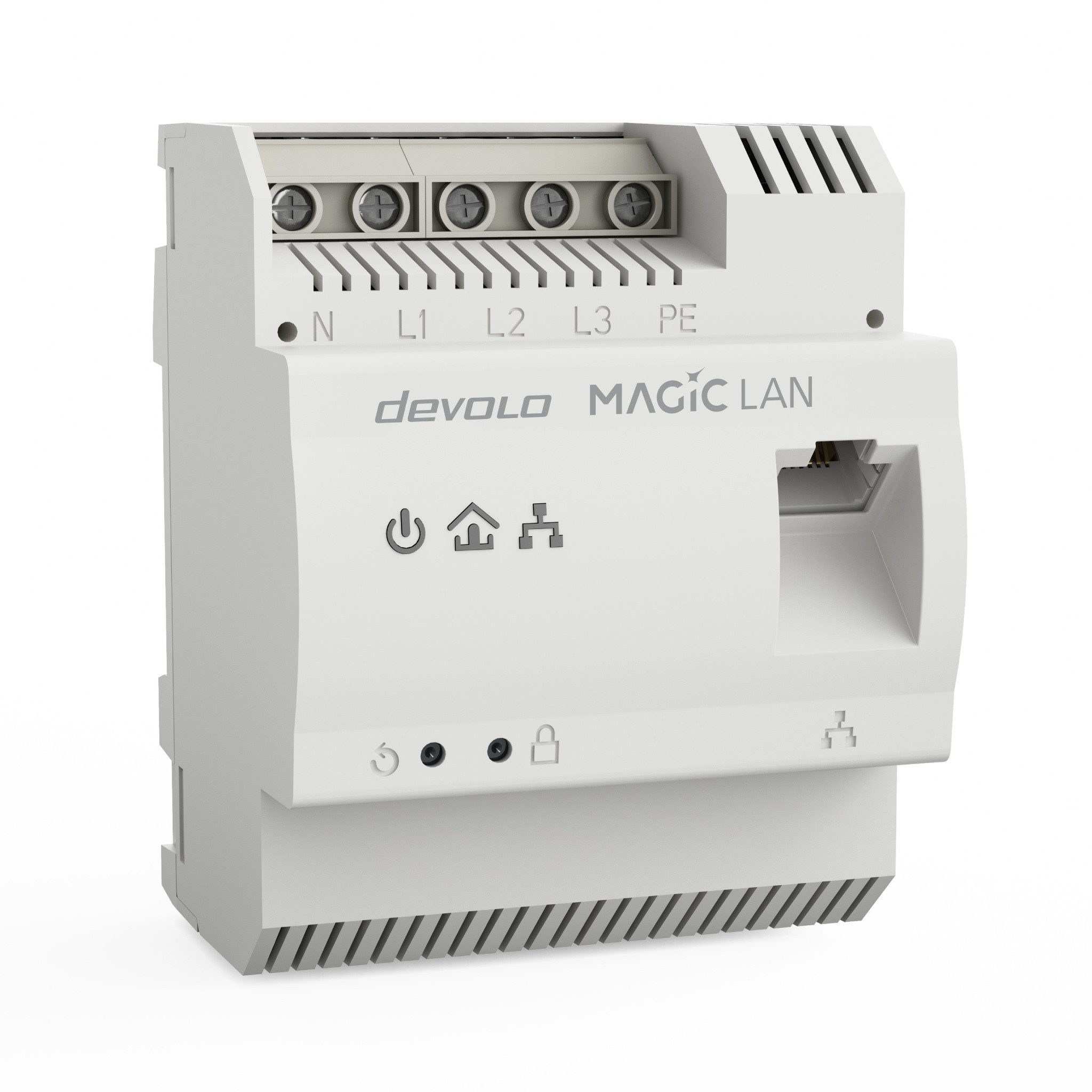 DEVOLO Magic 2 LAN DINrail Reichweitenverstärker, Powerline 1x Hutschienenadapter