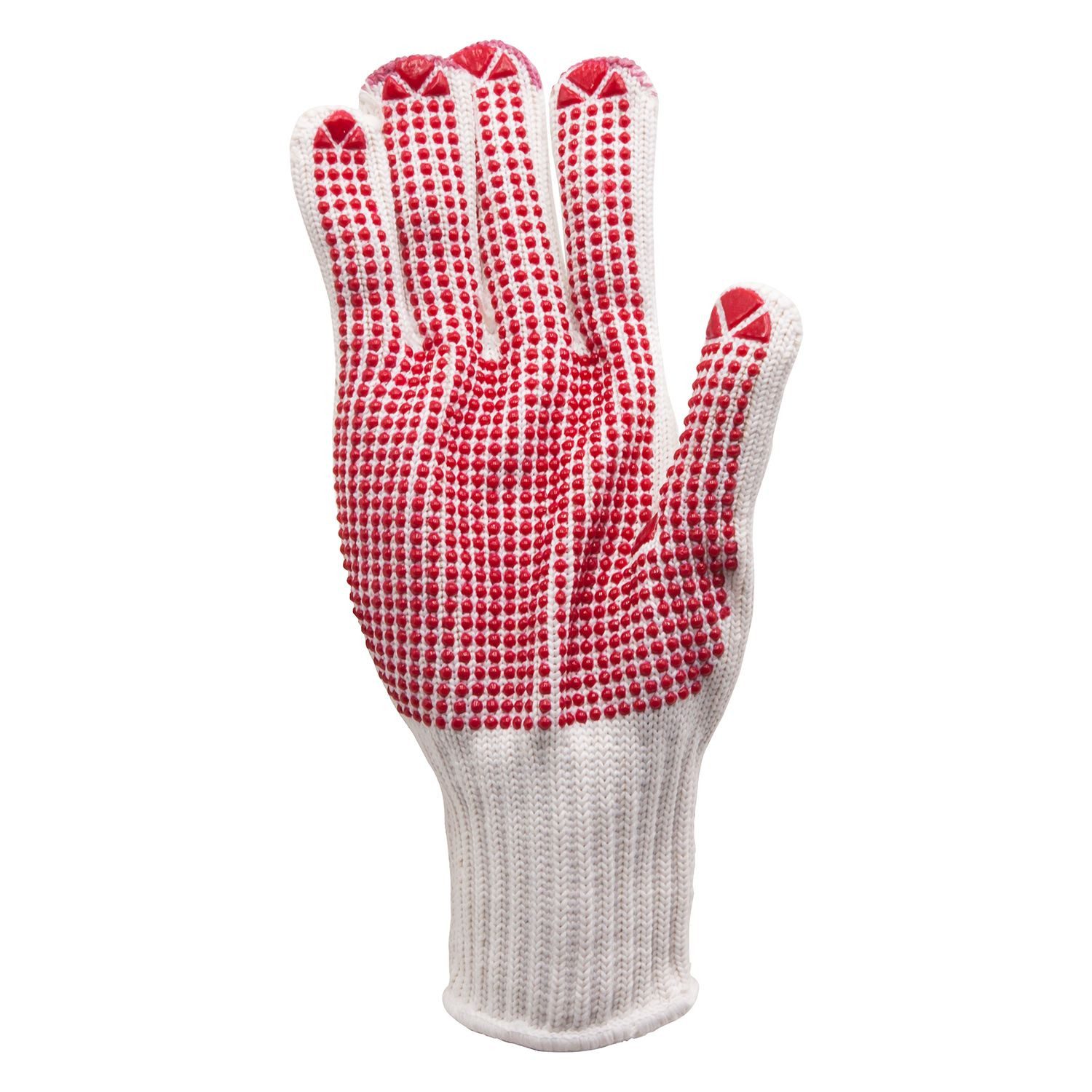 Arbeitshandschuhe Arbeitshandschuhe K1301 Gr.9 rot PVC-Noppen