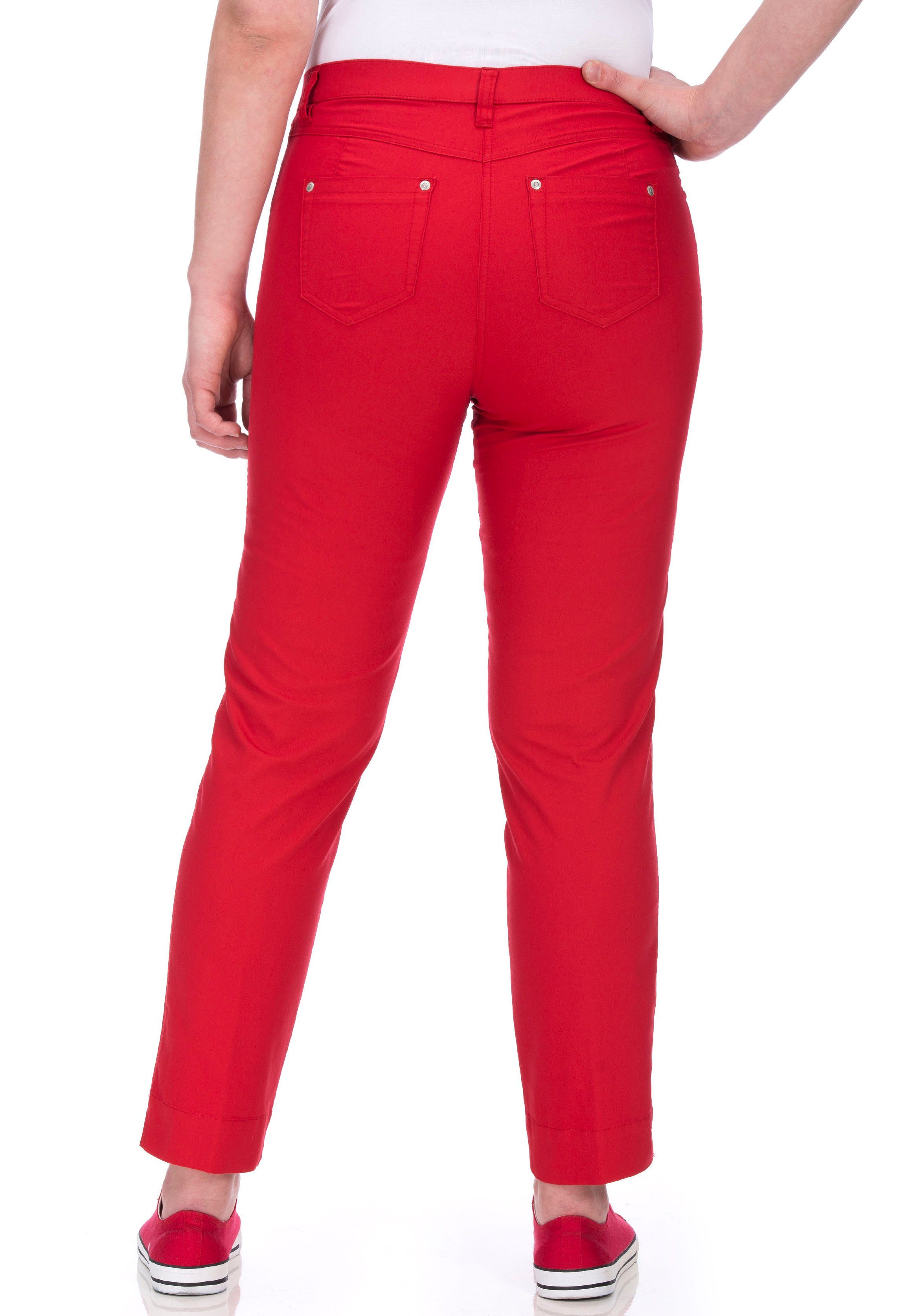 Chino Betty Komfortbund KjBRAND Chinohose rot mit