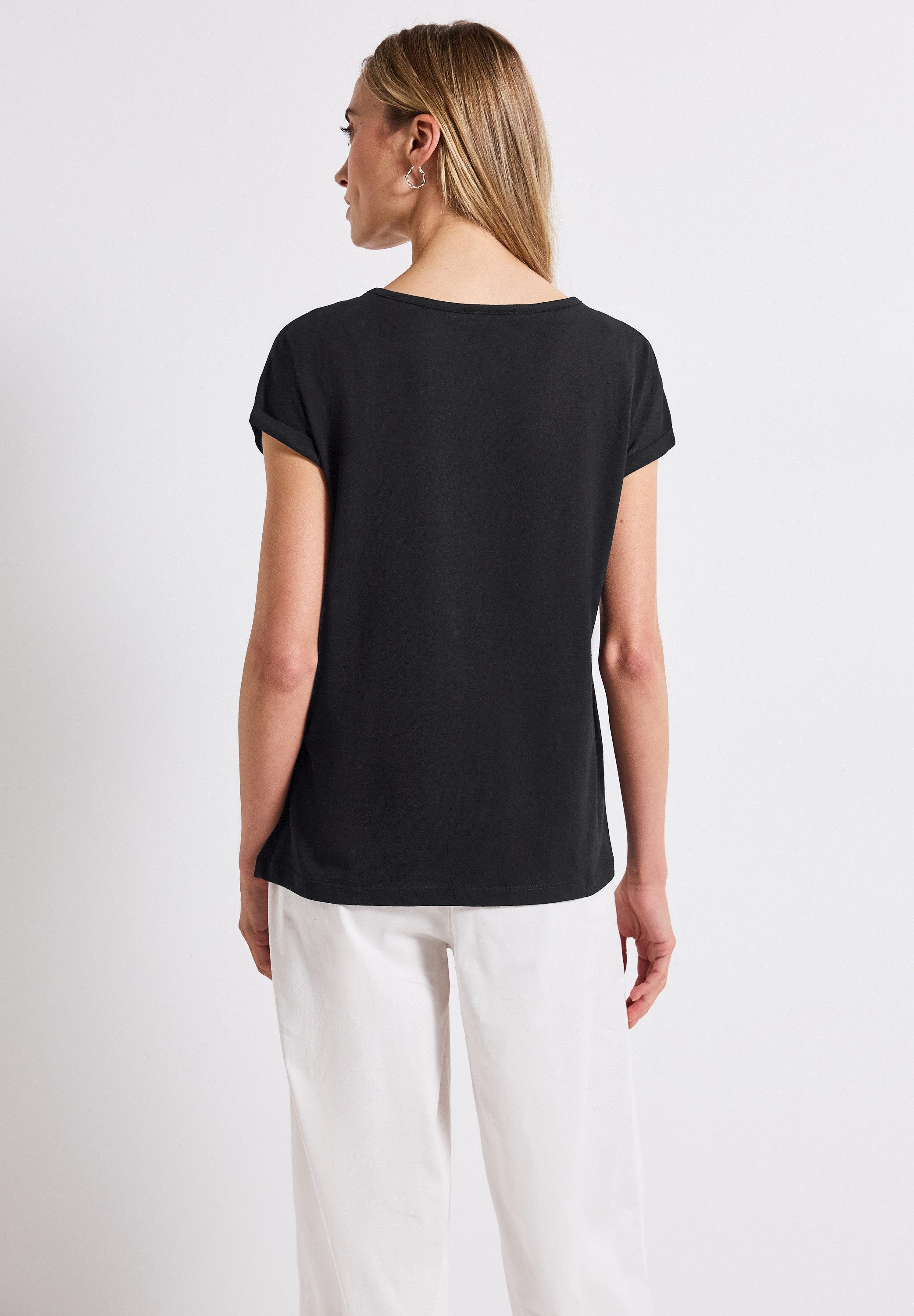 STREET ONE T-Shirt aus Baumwolle mit günstig online kaufen