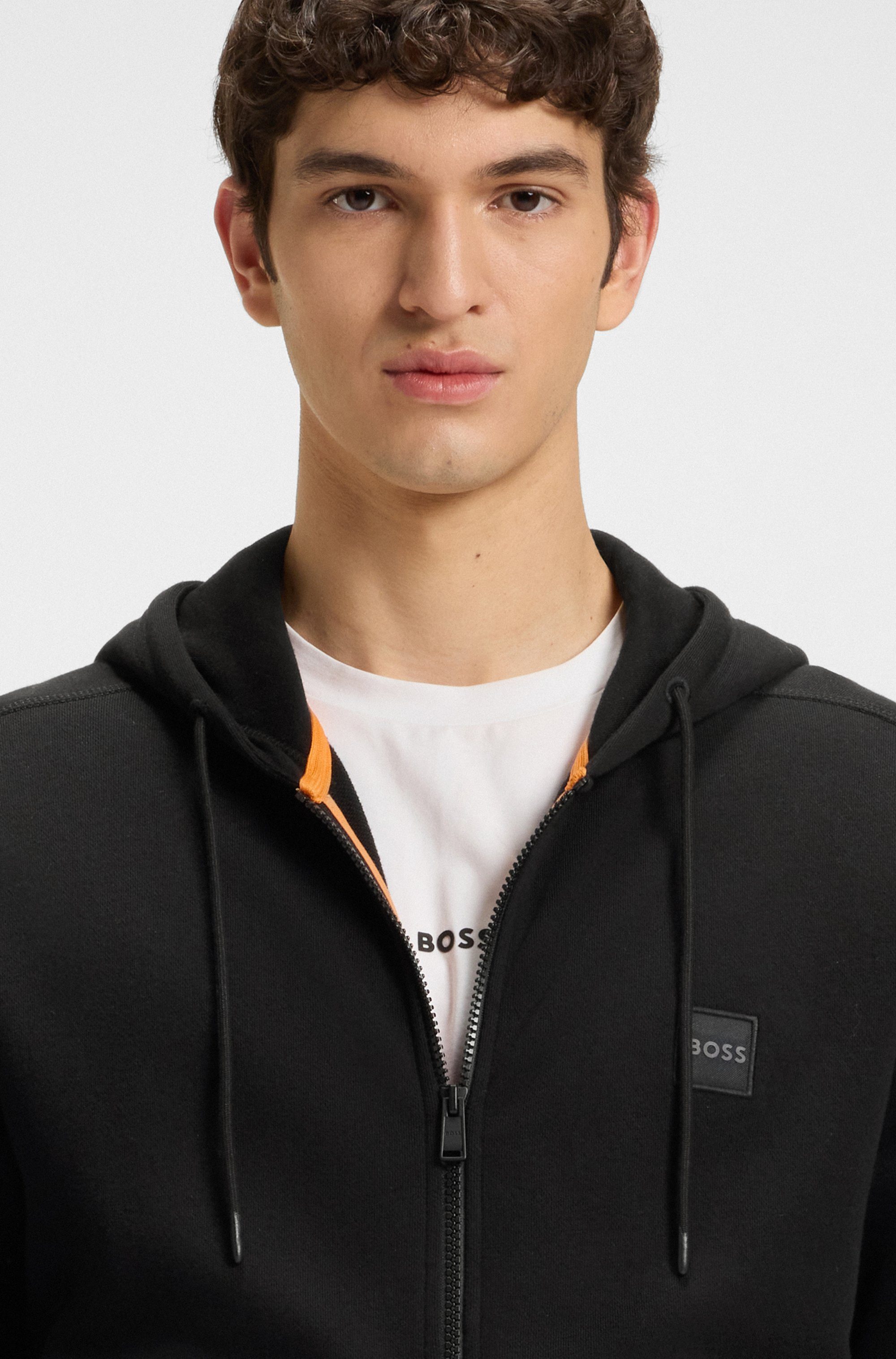 BOSS ORANGE Kapuzensweatjacke Zetalky mit Kängurutasche