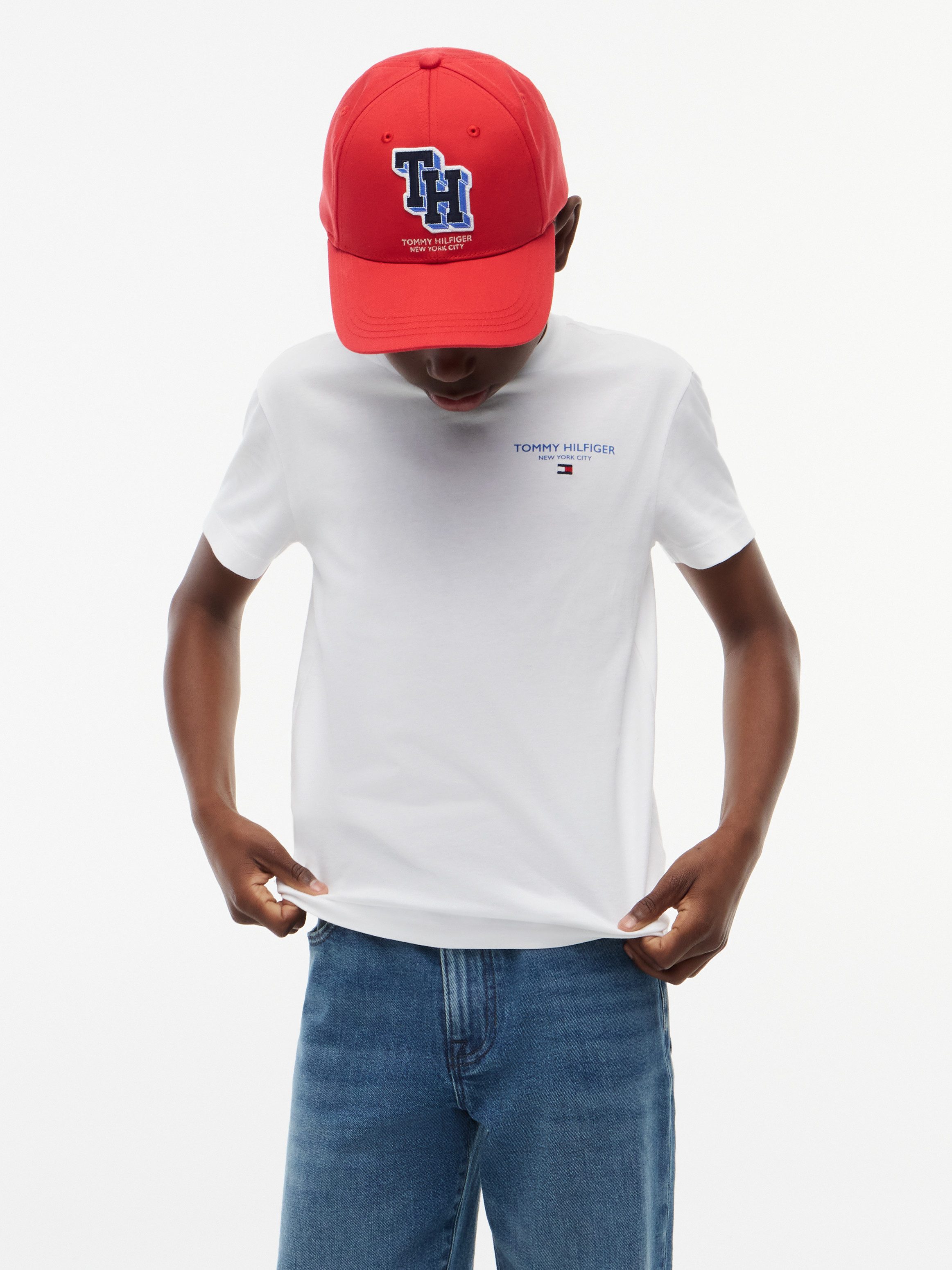 Tommy Hilfiger T-Shirt Rundhalsausschnitt, Regular Fit, Kinder bis 16 Jahre