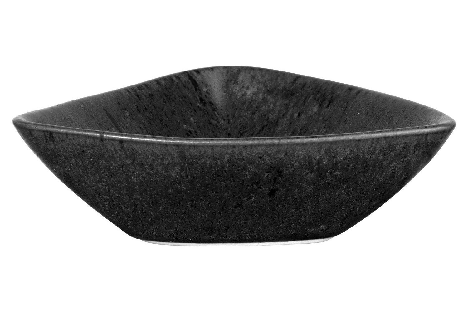 Dipschale GRANDE NERO, 11 x 11 cm, Schwarz, Glasiert