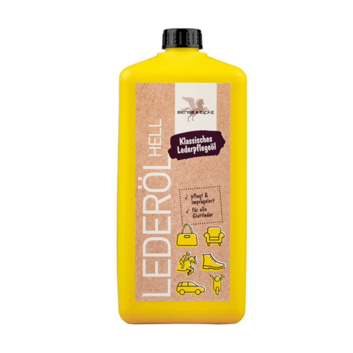 Bense & Eicke Lederöl hell - 1000 ml Lederöl (Packung)