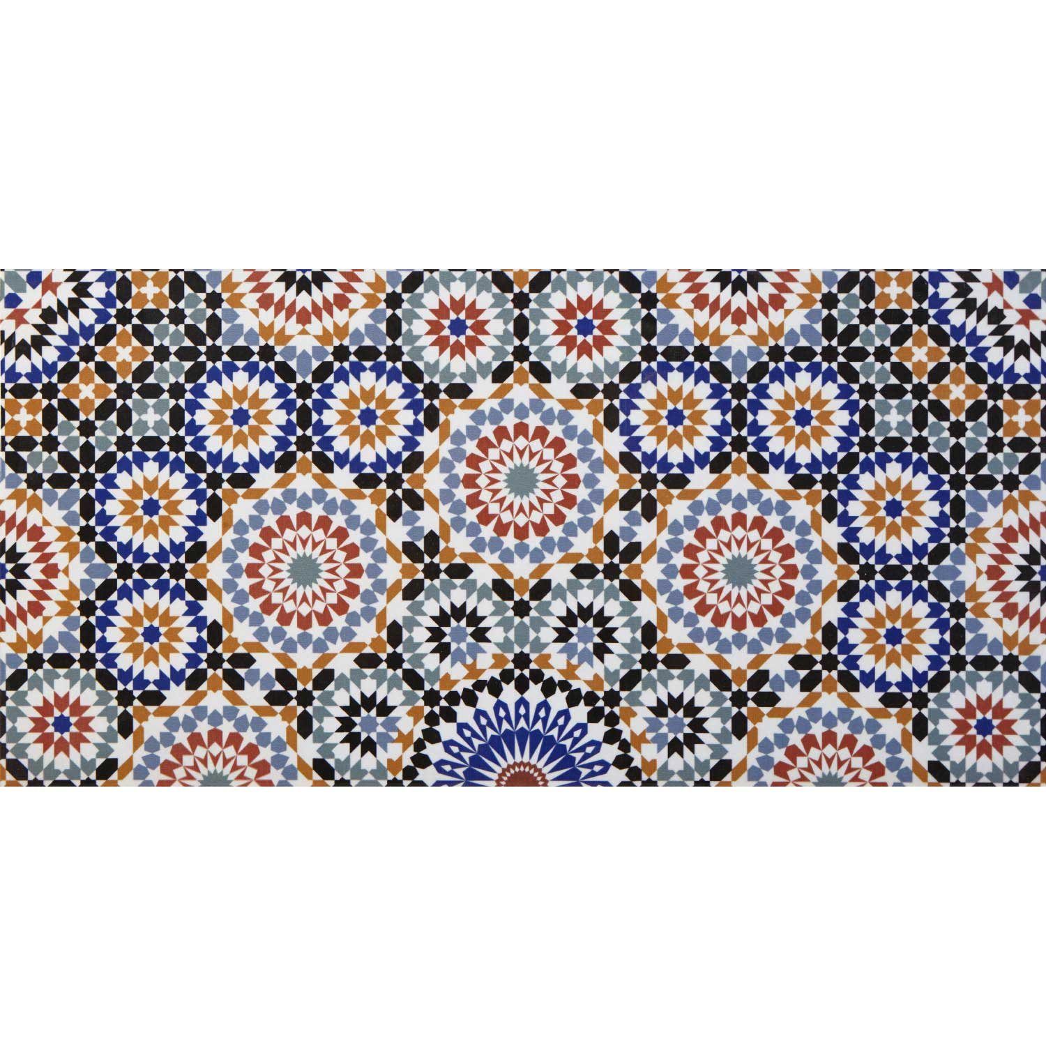 Casa Moro Keramik Wandfliese Orientalische mit Endlos Muster Fliesen cm 50x25 rechteckig bunt, Mosaik Tamaris 1qm
