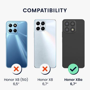 kwmobile Handyhülle Handyhülle für Honor X8a, Silikon Case metallisch schimmernd - Soft Hülle - Handy Cover