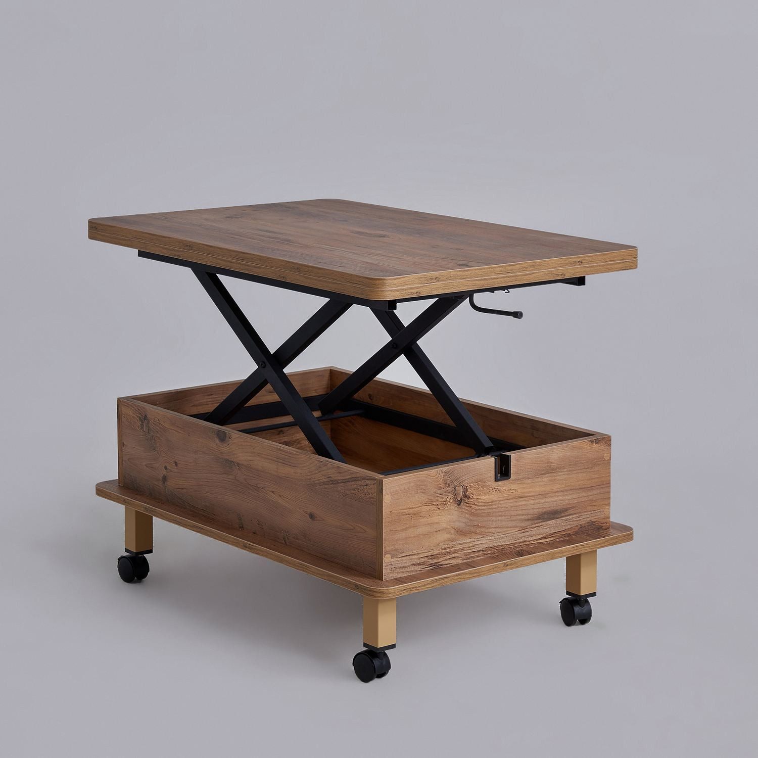 Skye Decor Klapptisch Kavion Nino (Packung, 1 Couchtisch), ausziehbar mit Rollen Füße