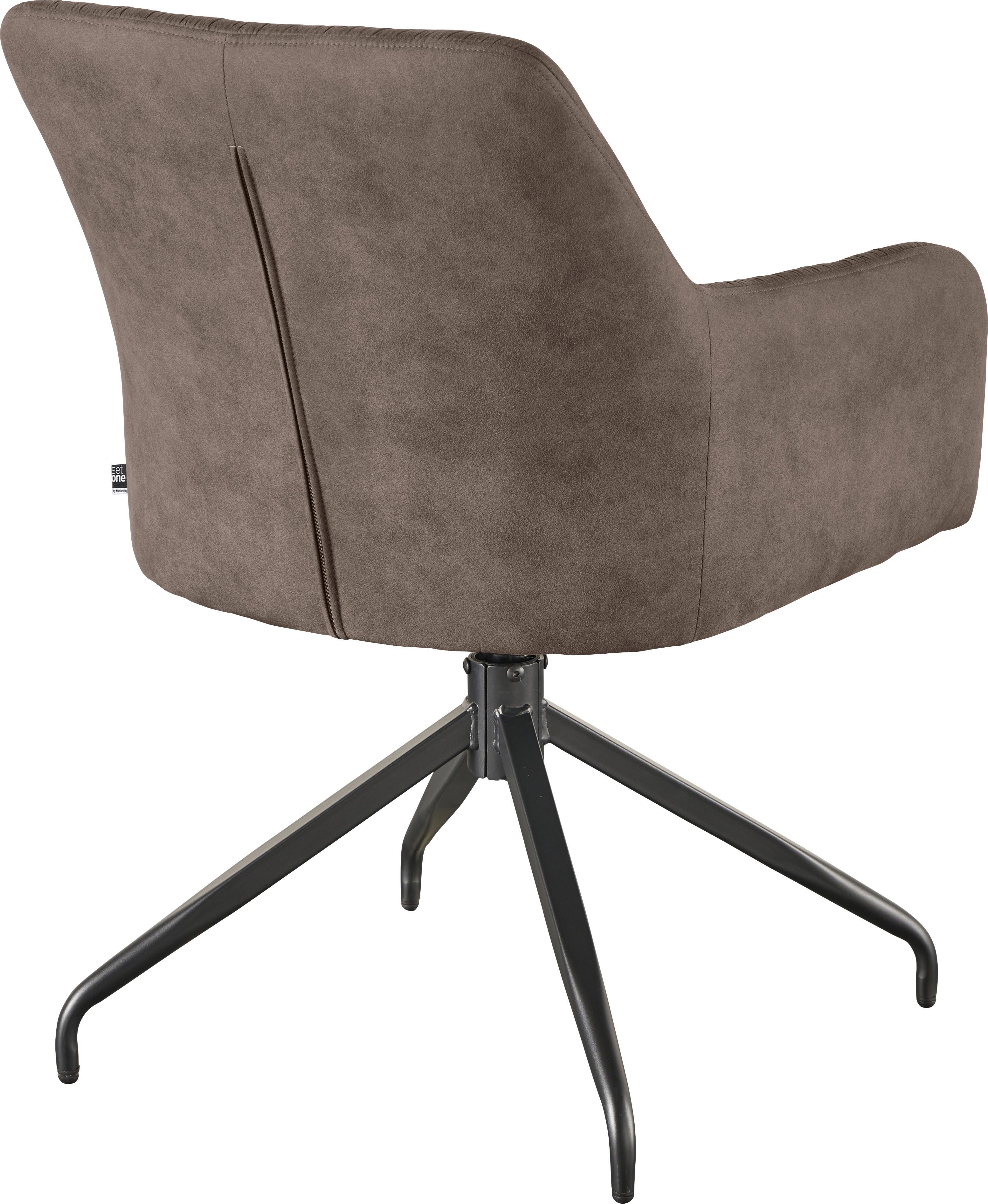 set one by Musterring 4-Fußstuhl Yonkers (Set, 2 St), mit Stativgestell, praktische Auto-Return und Wippfunktion