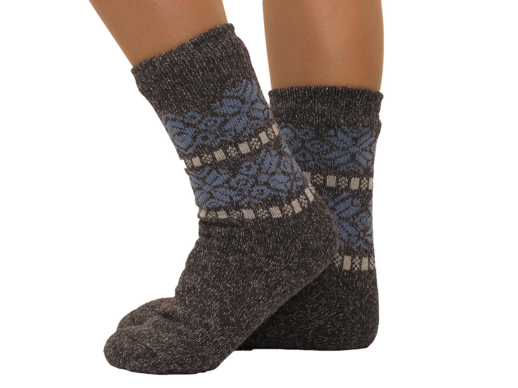 Socken Herren Hüttensocken Hüttenschuhe Hausschuhe ABS Teddy Gr.42-47 Farbe:
