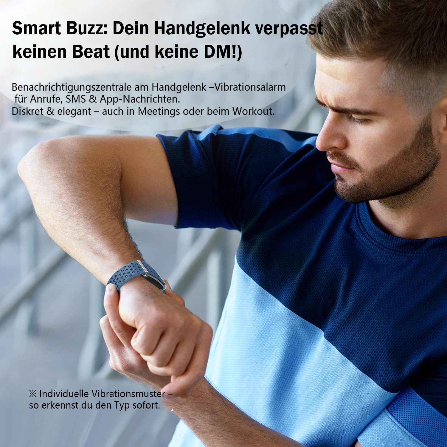 ANYSUN Fitness Tracker Damen Herren, Smart Band,Fitness Armband Ohne Display Smartwatch Smart-Armband Fitness mit Pulsmesser Schlafmonitor, Schrittzähler Uhr, SpO2, Schlafmonitor, IP68 Wasserdicht für Android und iOS