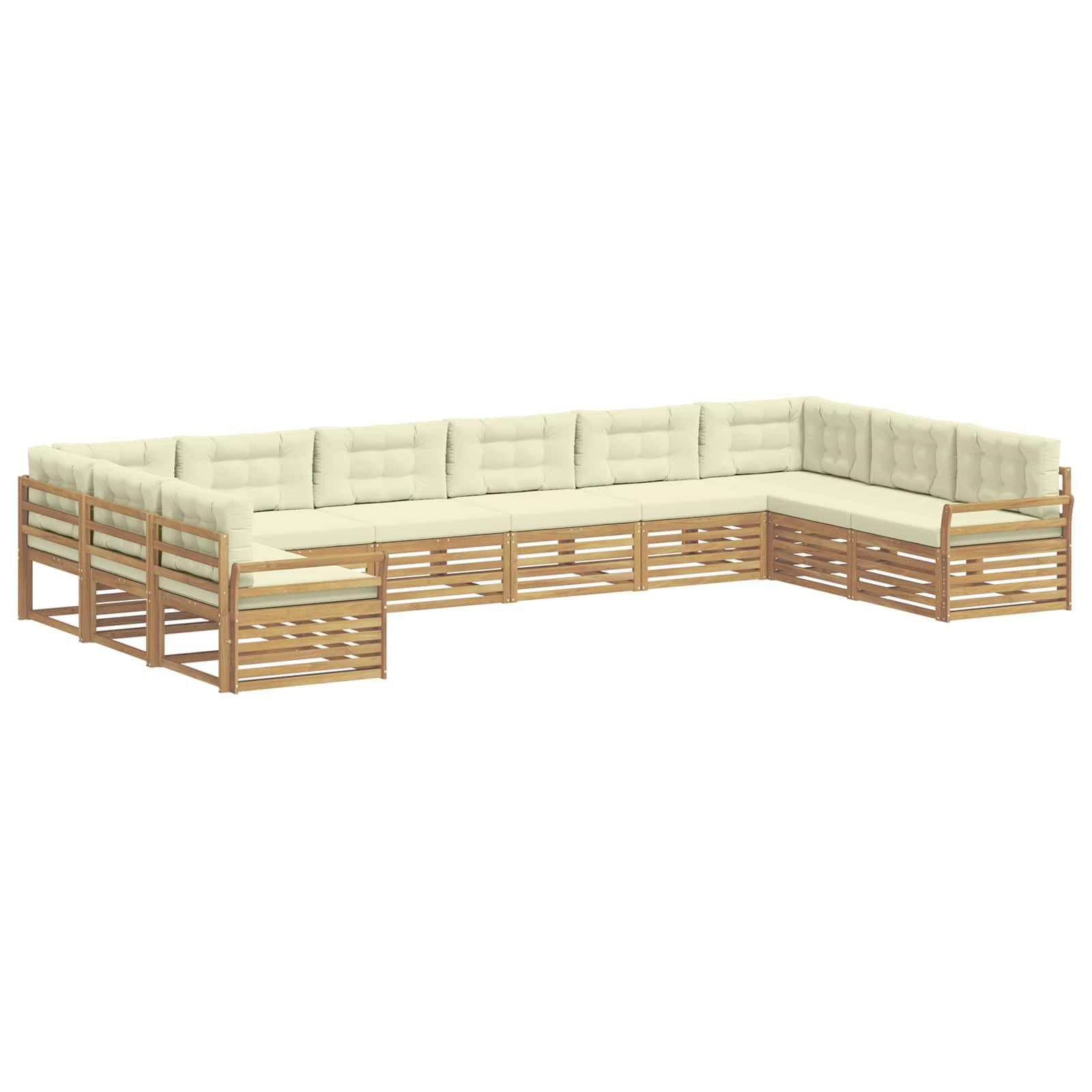vidaXL Gartensofa Sofagarnituren 10 Stk., 10 Teile