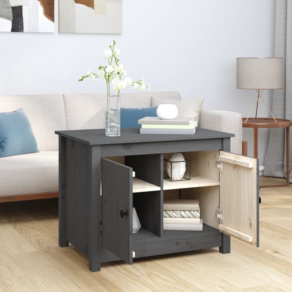 vidaXL Couchtisch Couchtisch Grau 71x49x55 cm günstig online kaufen