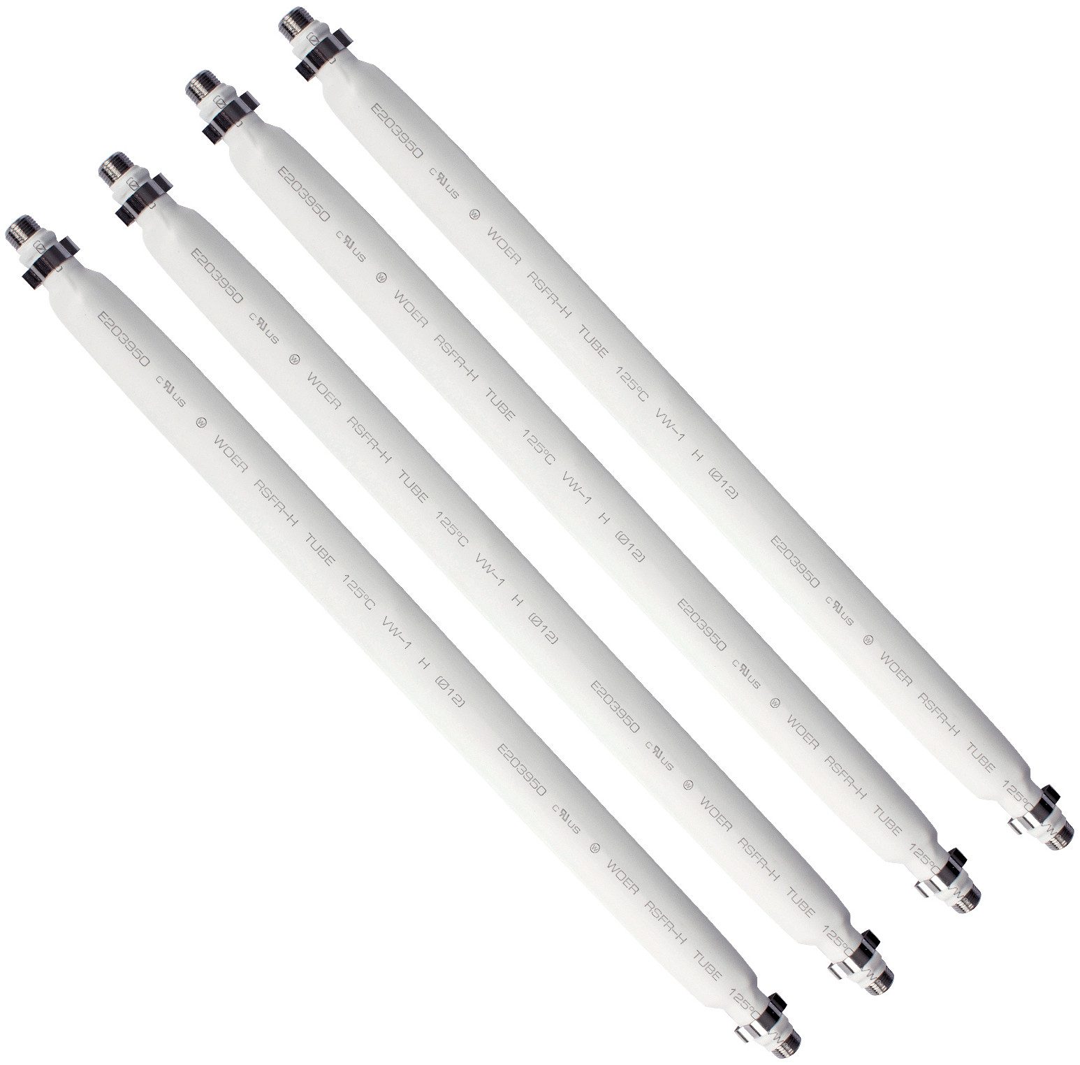 Poppstar SAT Fensterdurchführung SAT Kabel flach SAT-Kabel, (31.5 cm), 31,5cm Durchführung 2mm ultra-flach, Kupplung F-Stecker, weiß