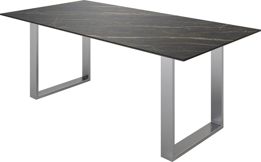DELIFE Esstisch Edge, Keramik Laminam® Noir günstig online kaufen