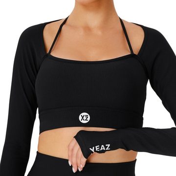 YEAZ Yogatop CLUB LEVEL long top (1-tlg) Perfekt für Workouts, Yoga, Fitness & Joggen
