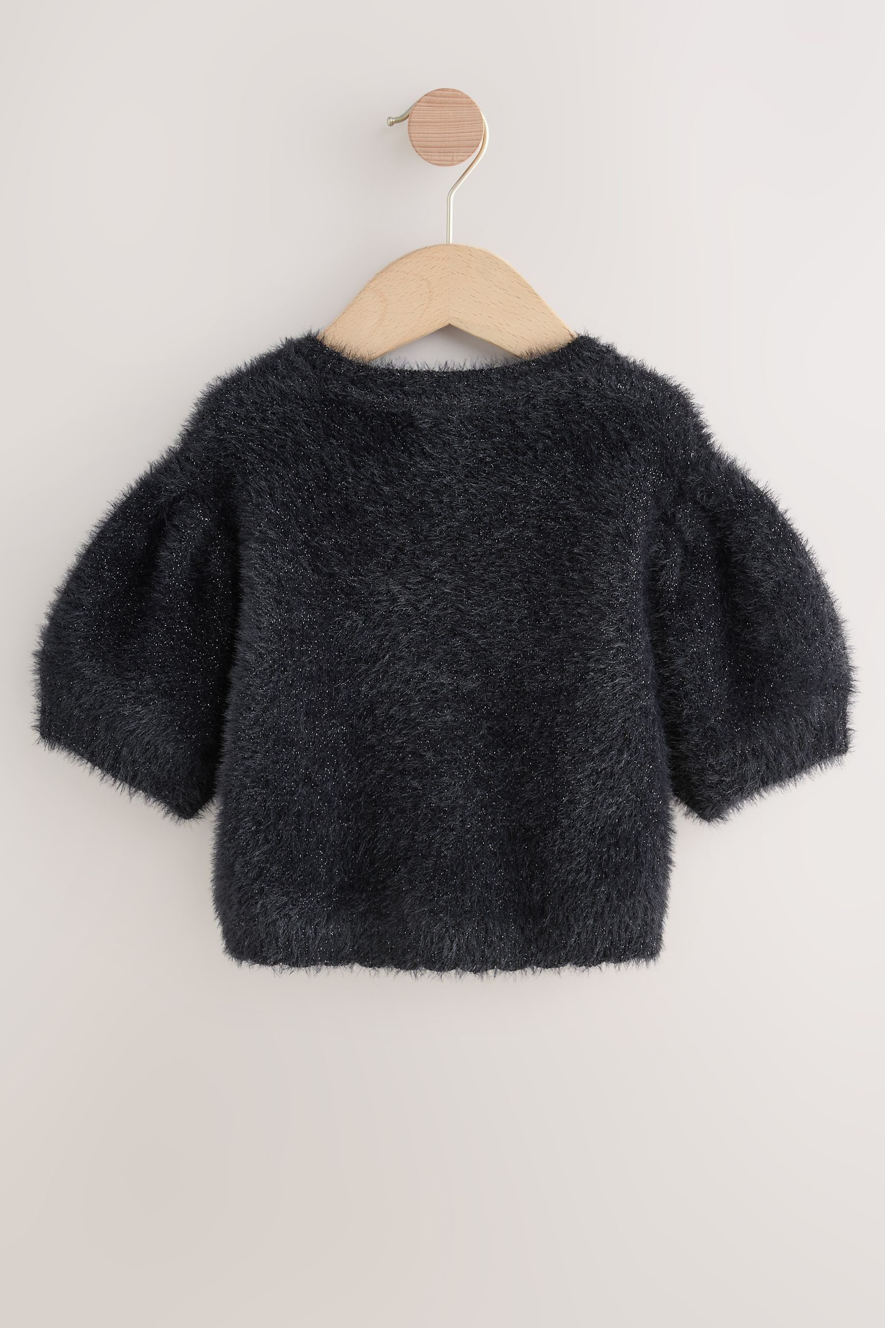 Next Kurzarmpullover Flauschiges, kurzärmeliges Oberteil (1-tlg)
