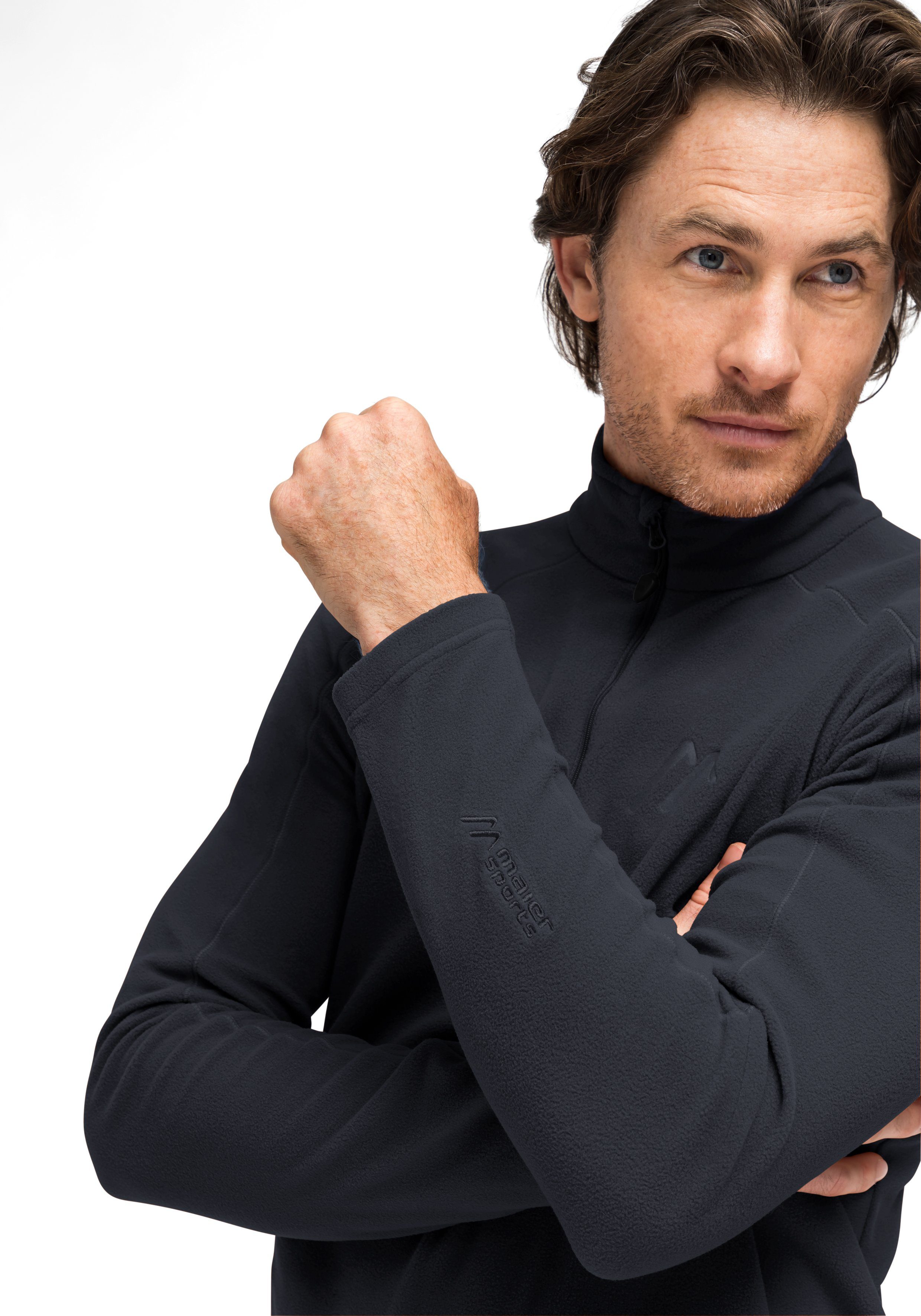 Maier Sports Fleecepullover "Dennis", Herren Fleece, funktioneller Midlayer günstig online kaufen