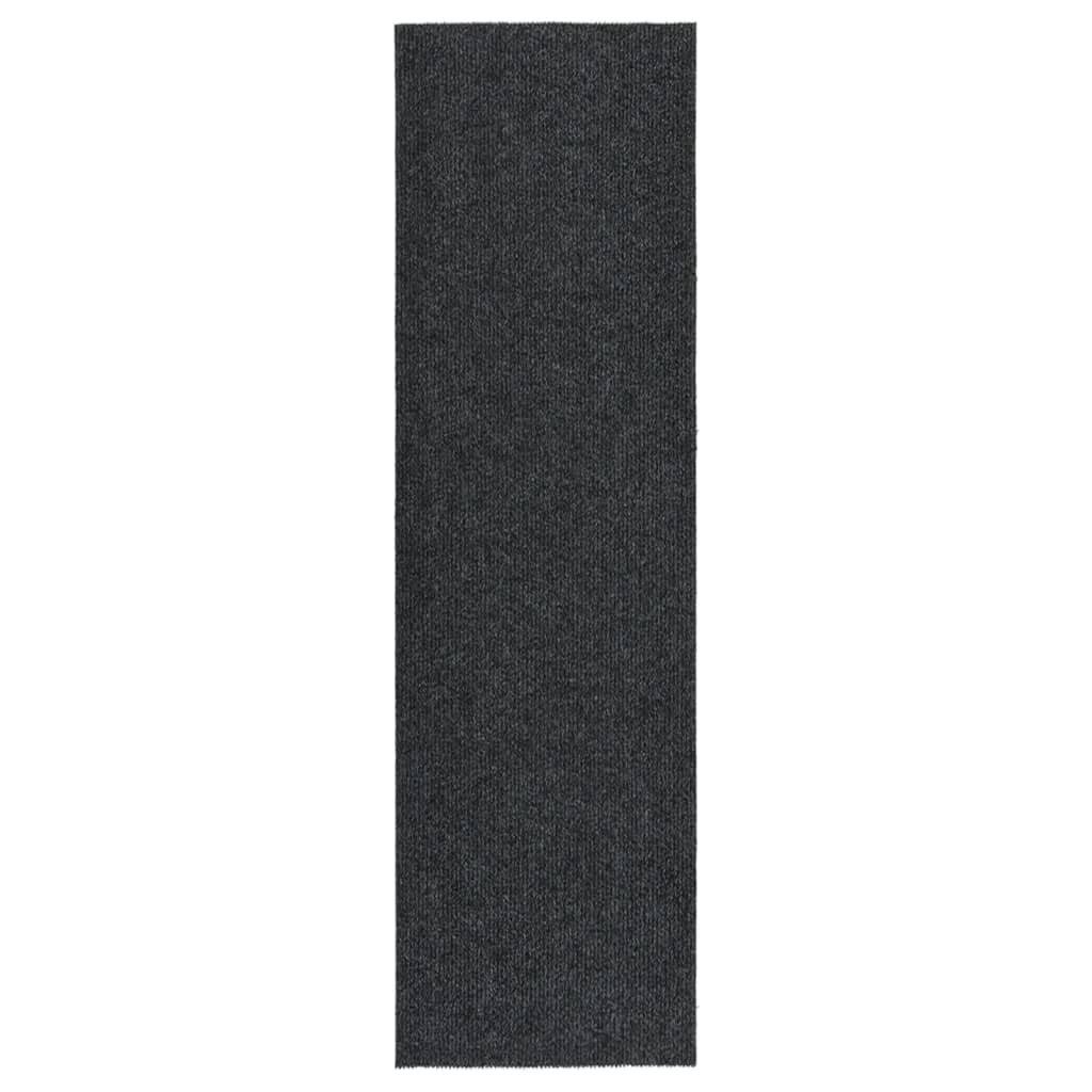 Teppich Schmutzfangläufer 100x350 cm Anthrazit