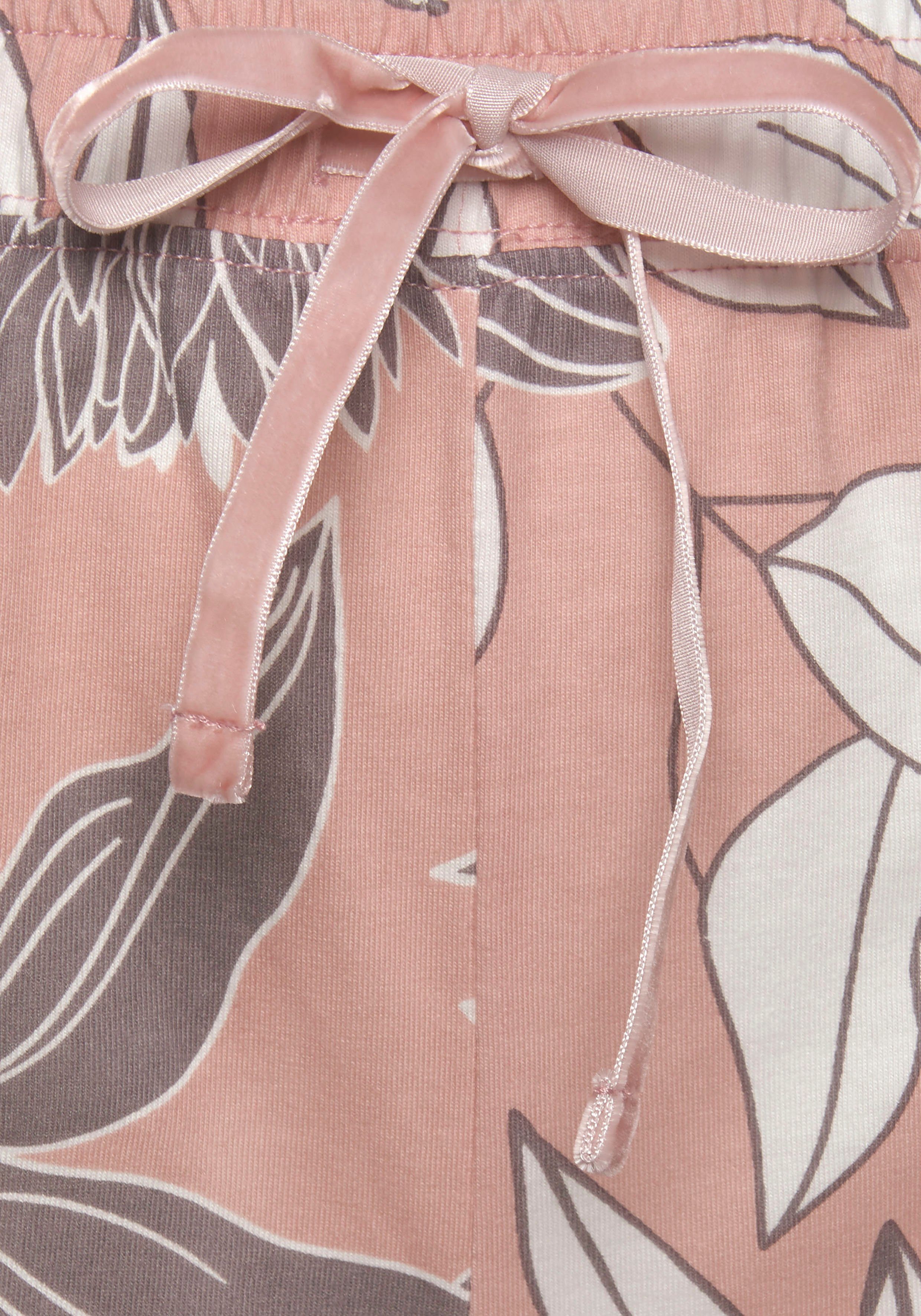LASCANA Schlafshorts mit floralem Druck