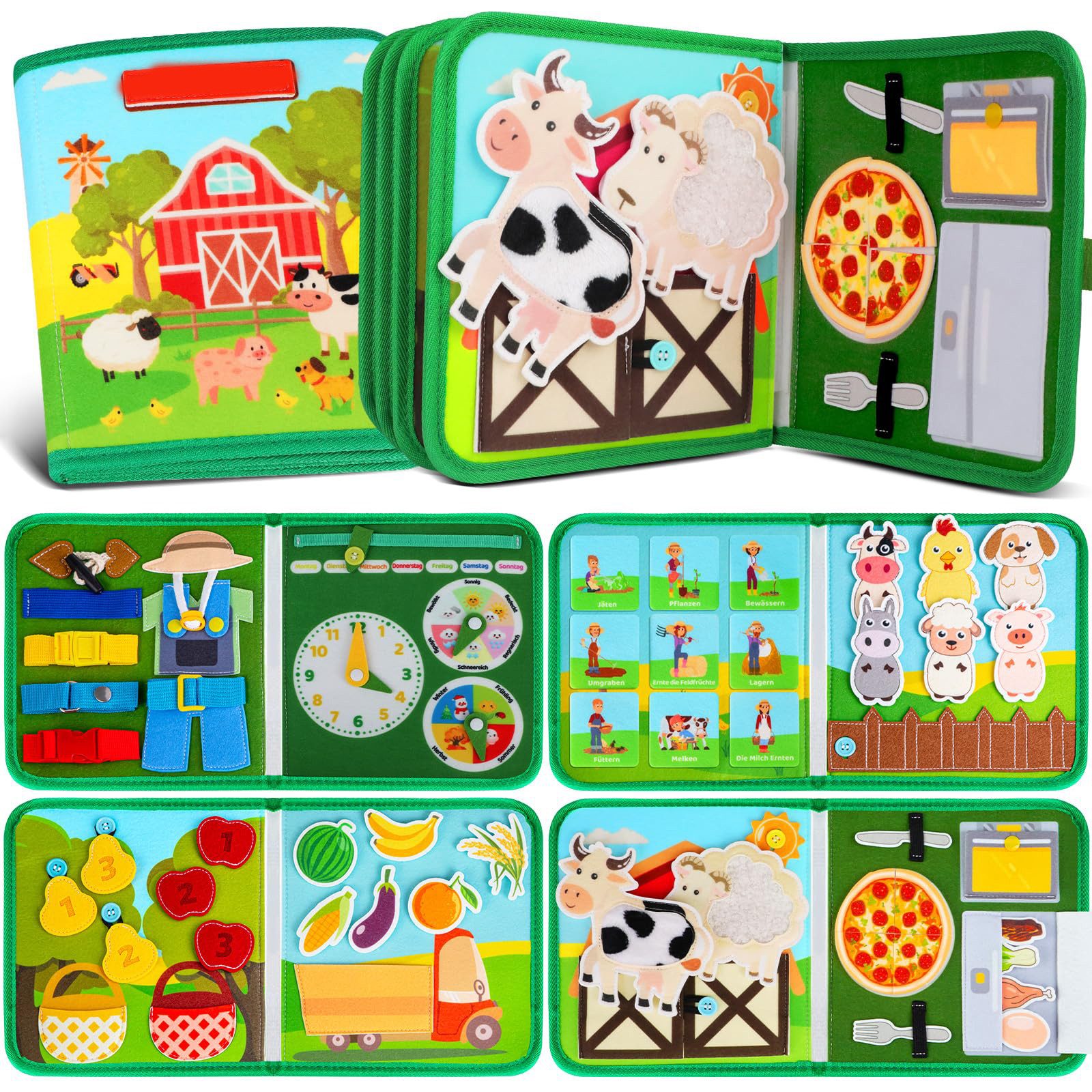 CLTYQ Lernspielzeug Montessori Sensory Activity Board günstig online kaufen