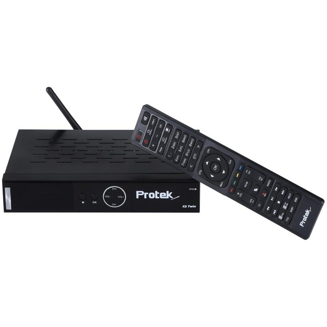 Protek HEVC X2 UHD SAT-Receiver 2160p Linux 4K TV-Receiver Protek Wifi E2 H.265