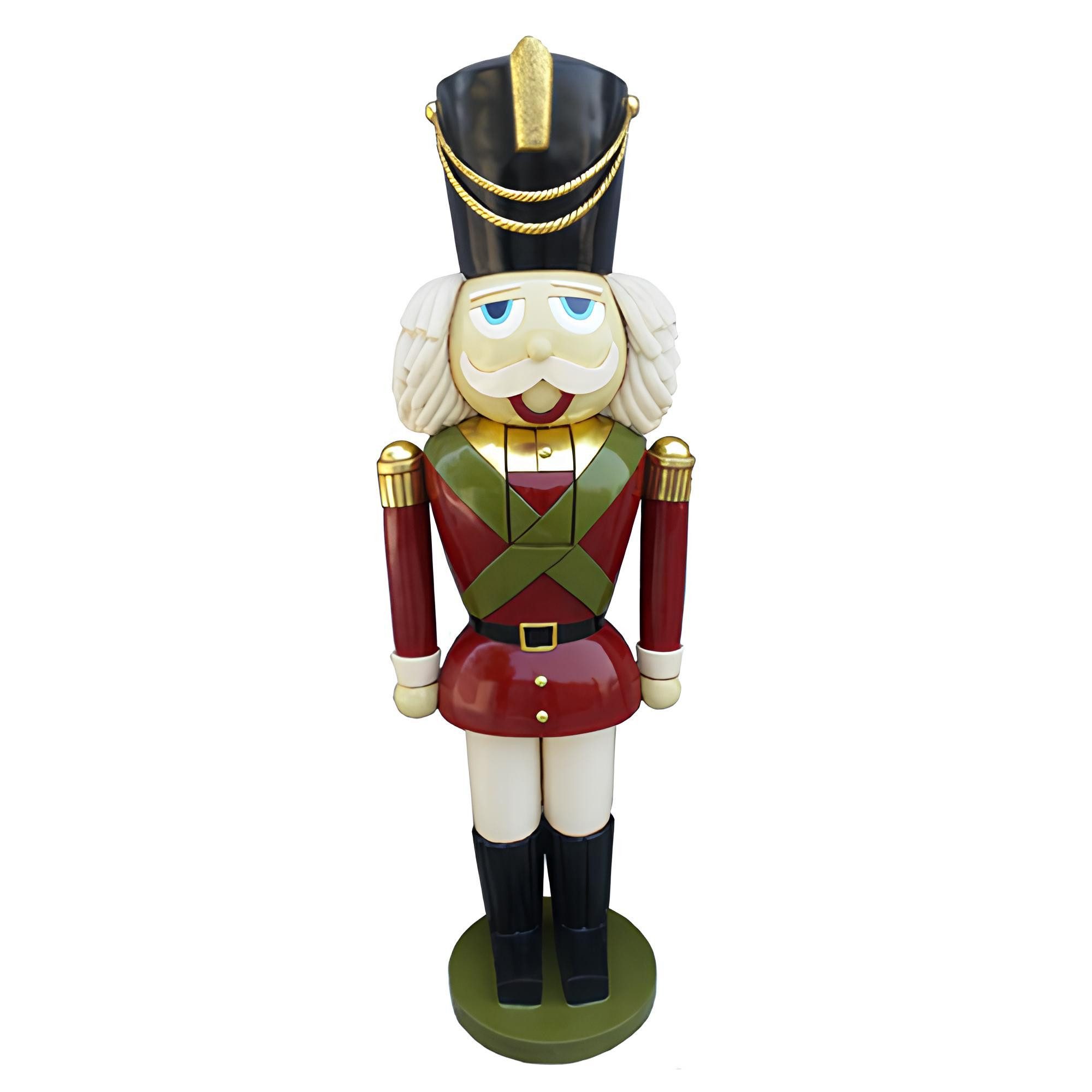 Xlmoebel Skulptur Nussknacker Soldat Statue aus Holz für festliche Dekoration (Skulptur Z51A-180cm), Hergestellt in Europa