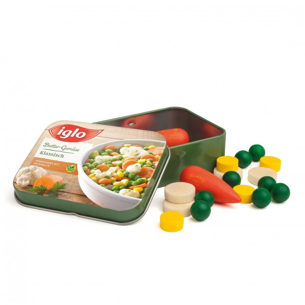 Erzi® Spiellebensmittel Gemüse von Iglo in der Dose, Kaufladen, (Set, 18-tlg., 1), Made in Germany