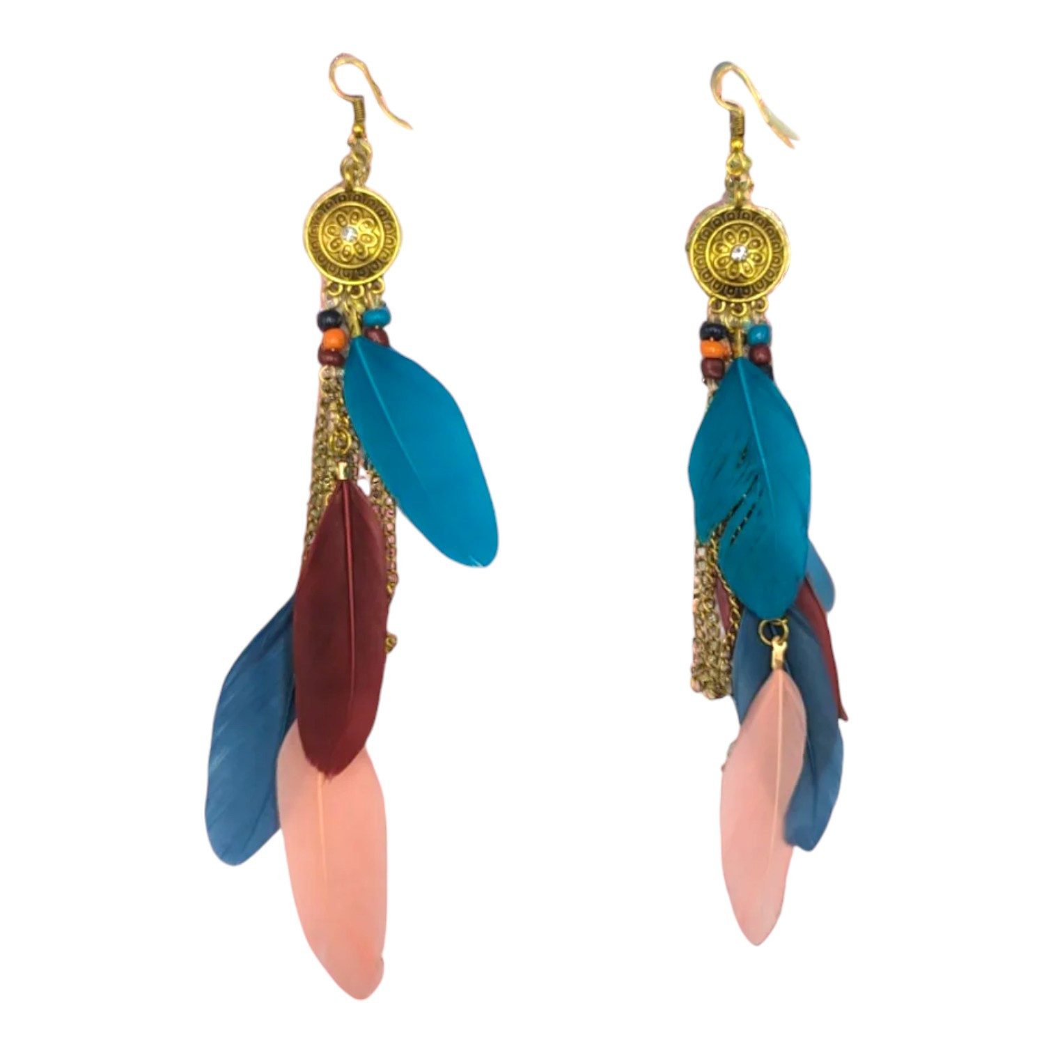 Eyecatcher Paar Ohrhaken Bunte Boho-Ohrringe mit günstig online kaufen