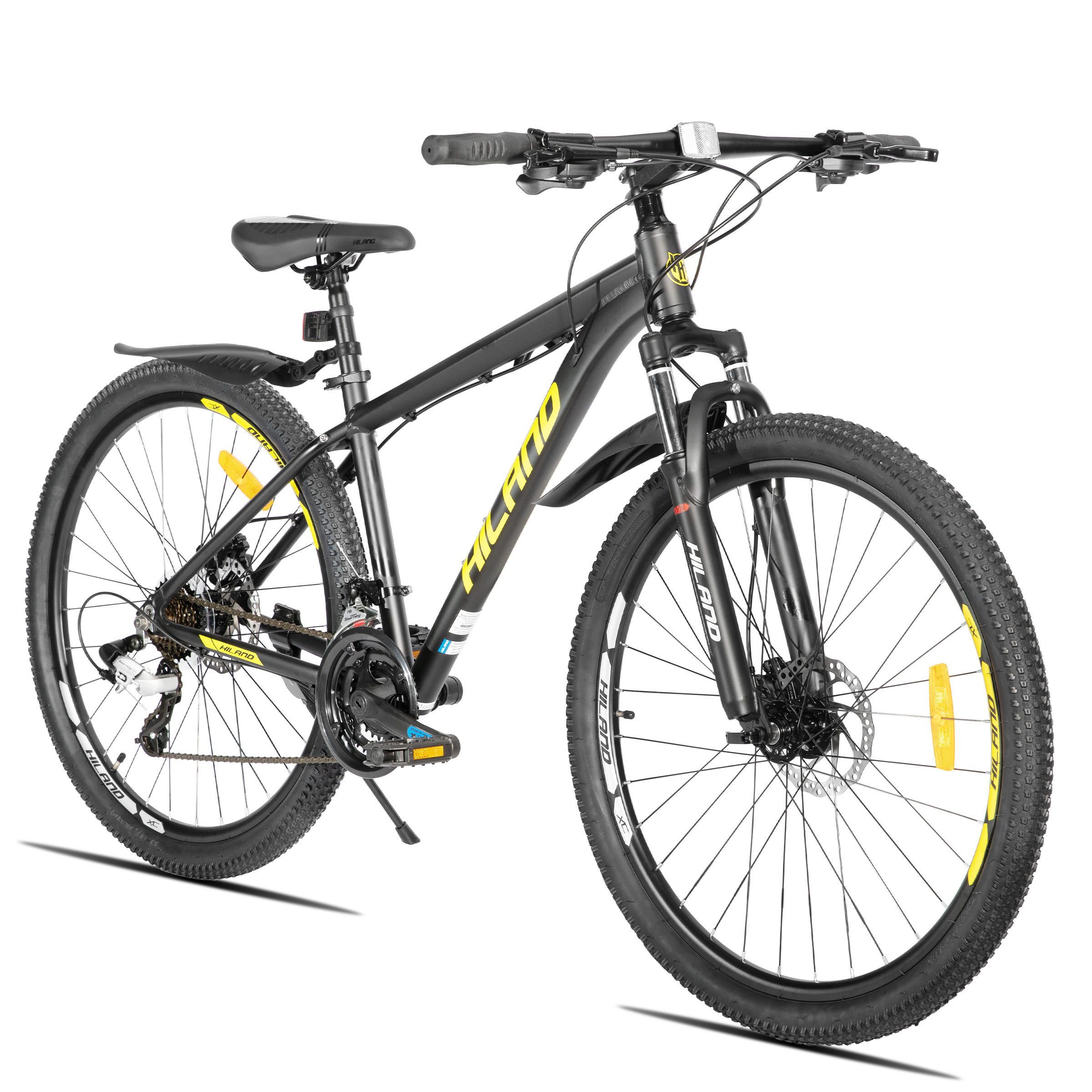 HILAND Mountainbike 27,5 Zoll Offroad‑MTB hydraul. Scheibenbremsen 24‑Gang‑Alu für Trails, 24 Gang, 24 Gänge, leichter Aluminiumrahmen, hydraulische Scheibenbremsen