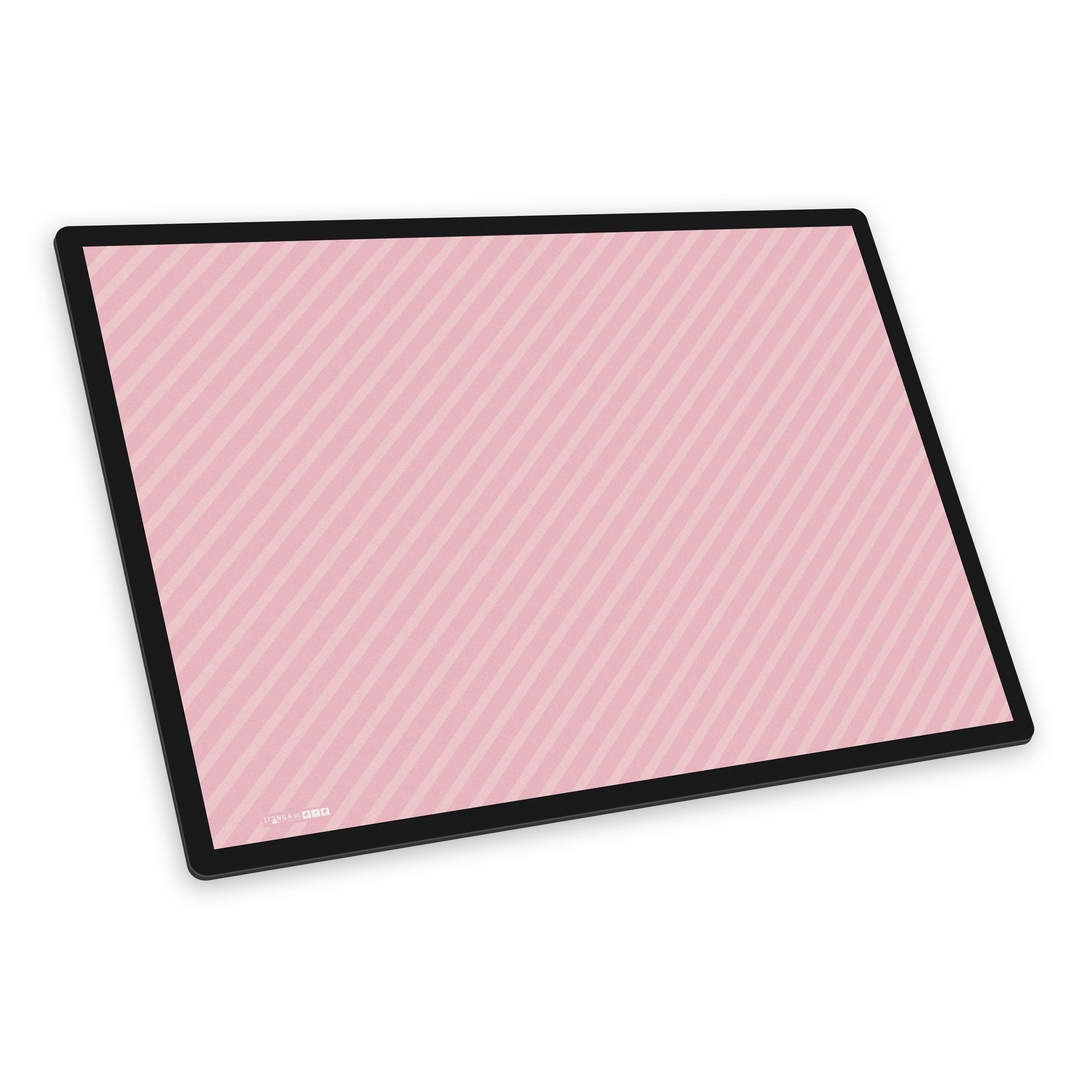 itenga Schreibtischunterlage itenga Schreibunterlage V1 Motiv STRIPE - pastell rosa