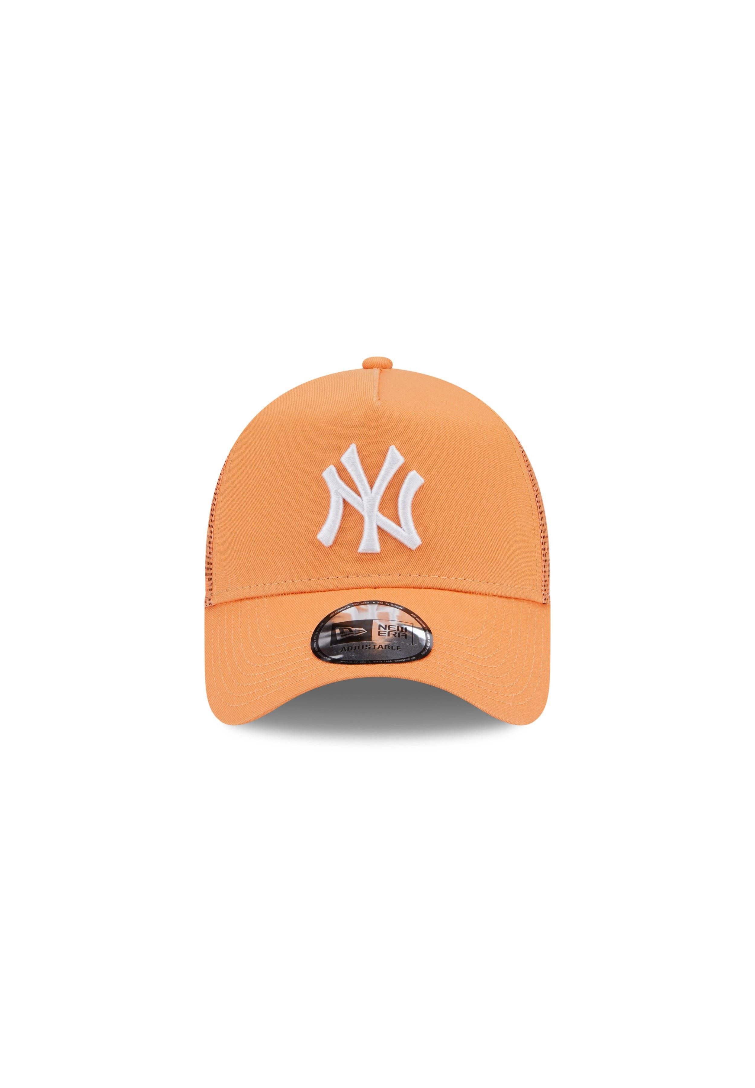 New Era Baseball Cap New York Yankees MLB League Essential Orange A-Frame Adjustable Trucke (1-St)