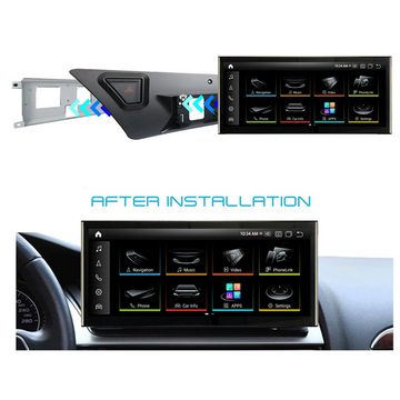 TAFFIO Für Audi A4 B8 8K A5 8T MMI 2G High 10.25" Touch Android GPS CarPlay Einbau-Navigationsgerät