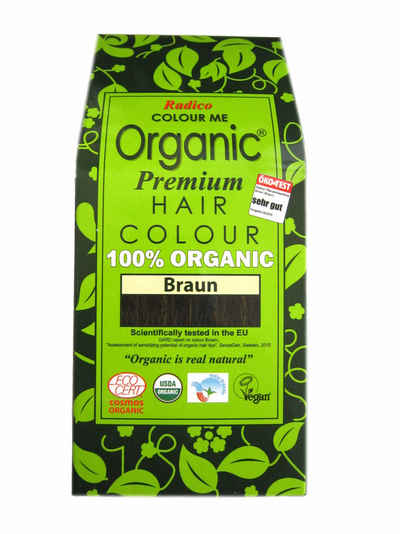 Radico Haarfarbe Radico Colour Me Organic Pflanzenhaarfarbe Braun 100 g