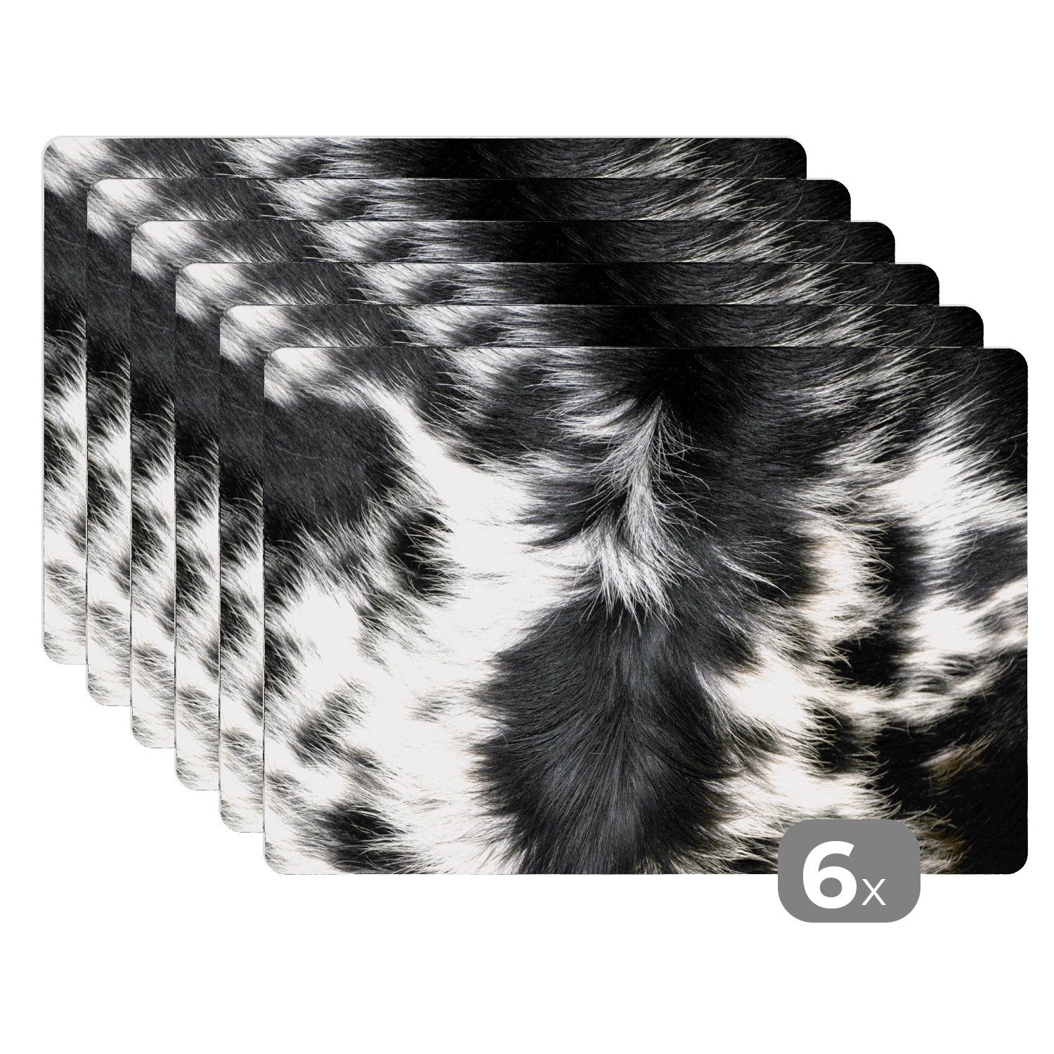 MuchoWow Platzset Die Kuhhaut einer Langhornkuh, günstig online kaufen