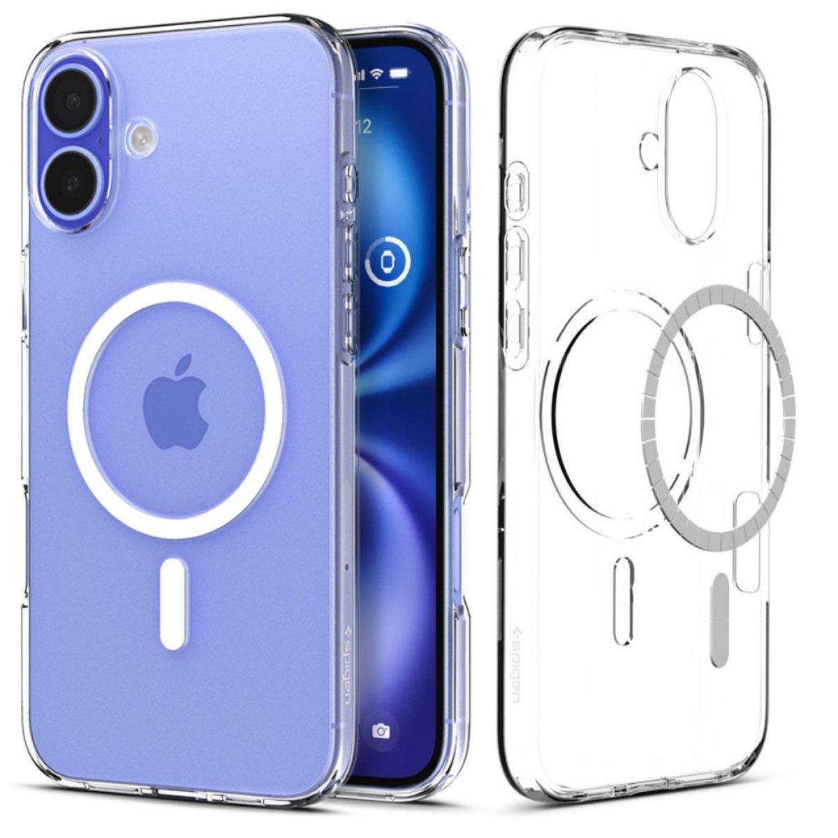 Spigen Handyhülle Liquid Crystal Transparent mit Magnetfunktion Kompatibel mit iPhone 16 6,1, Integrierte Magnetfunktion für stabiles kabelloses Laden