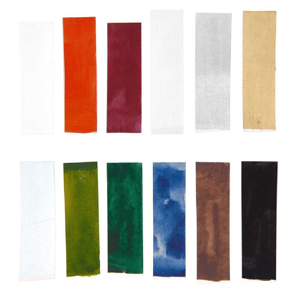 Rico Design Kreativset Essential Water Colours Aquarell, 12x1/2, (Aquarellkasten, 12-tlg., 12x1/2 Näpfchen)
