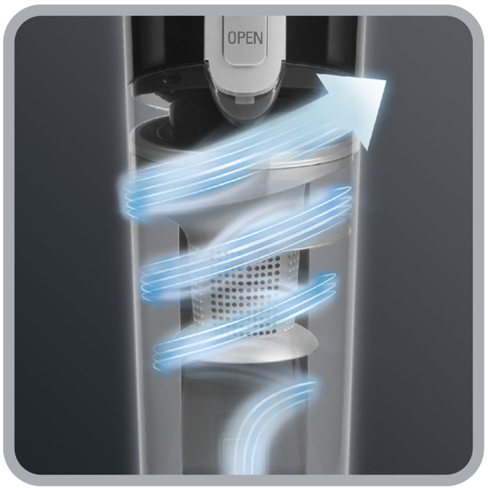 Rowenta Akku-Stielstaubsauger Air Force Light, kabellos, LED- Düse, beutellos Bodenstaubsauger, beutellos, 14,4 Volt Lithiumionen- Akku, leichtes und kompaktes  – Bild 5 von 5