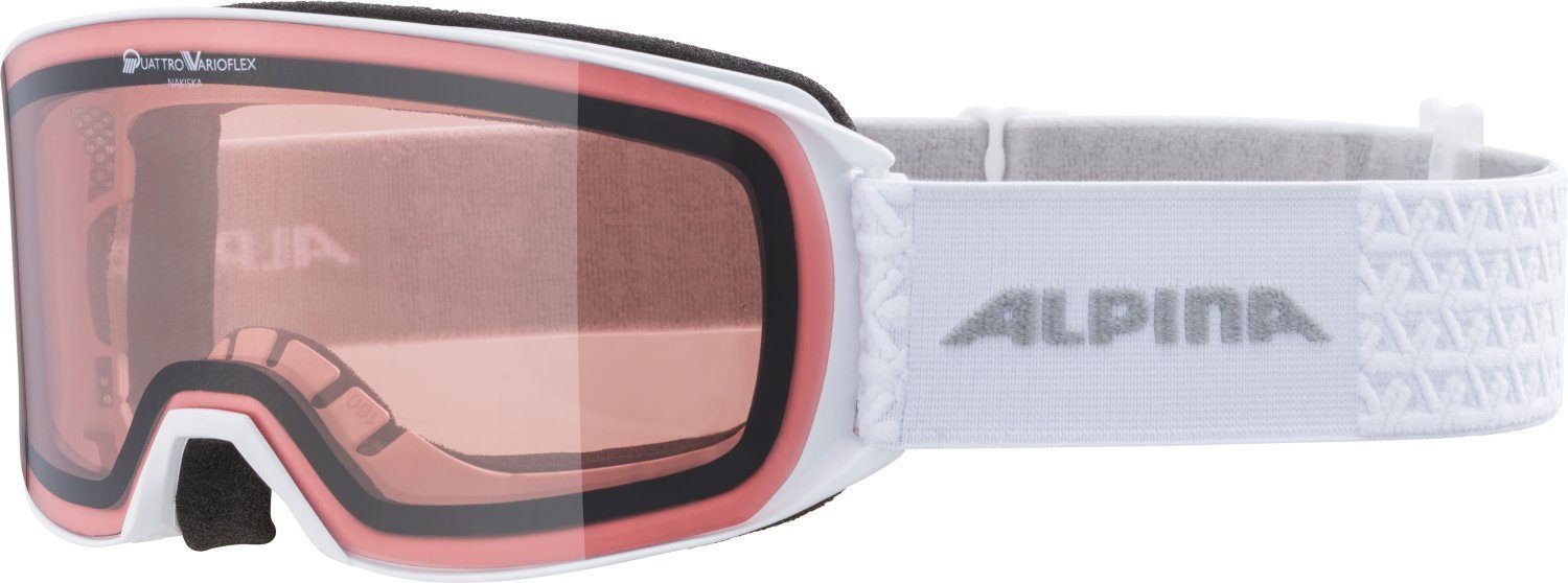 Alpina Sports Skibrille Alpina Skibrille Nakiska/ Nakiska DH white | Sportbrillen