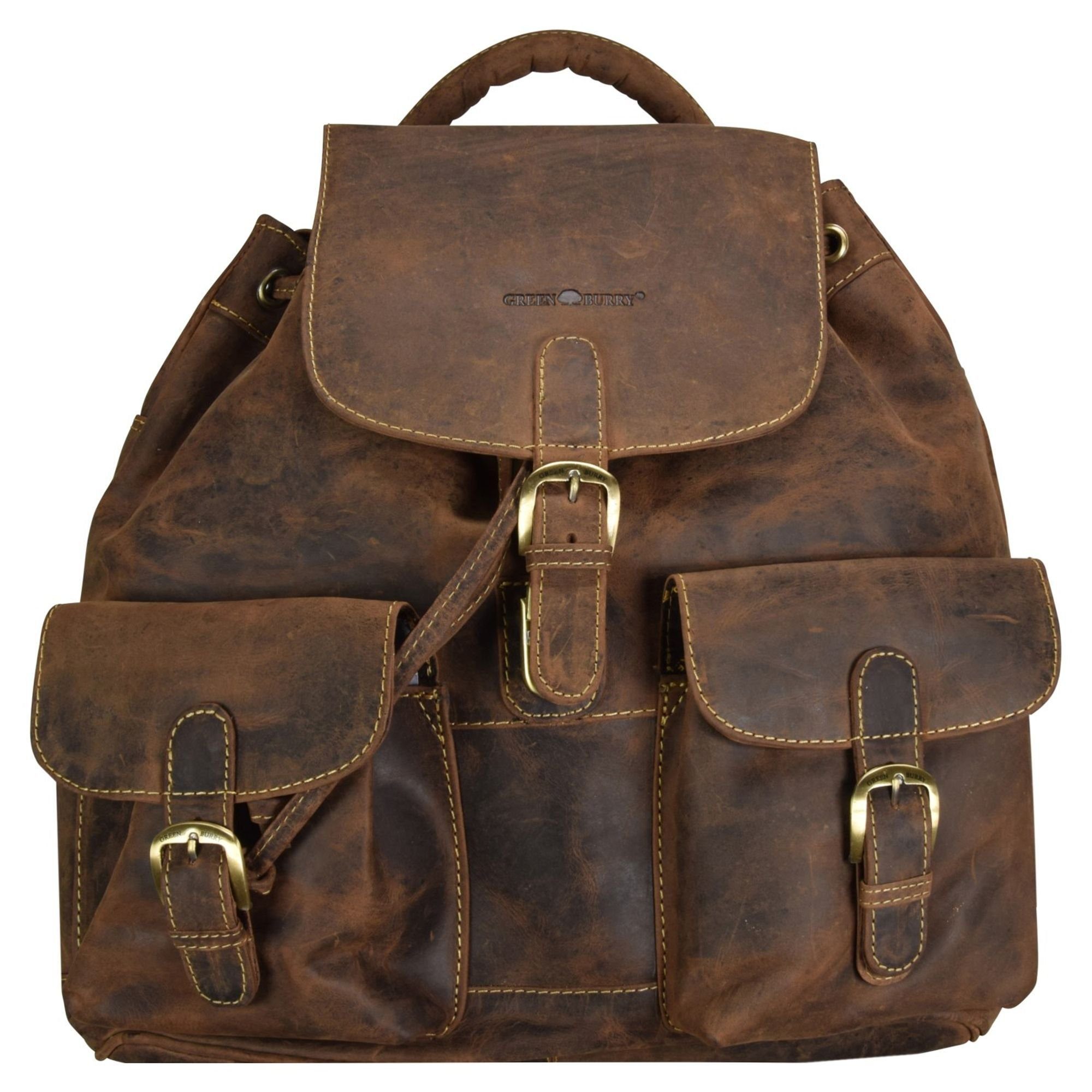 Greenburry Rucksack Vintage, Leder günstig online kaufen