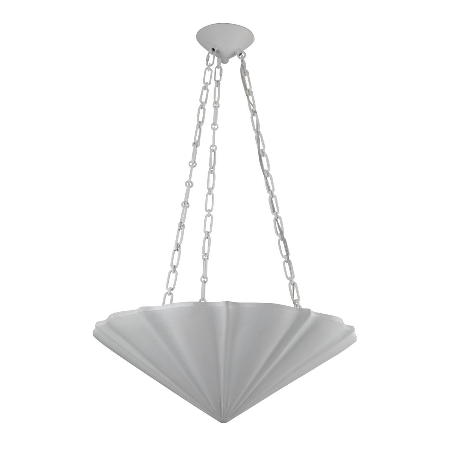 Licht-Erlebnisse Pendelleuchte FENRIC, ohne Leuchtmittel, Weiß Antik Ø 572 cm H: max. 208.6 cm 3-flammig E27 Vintage Design