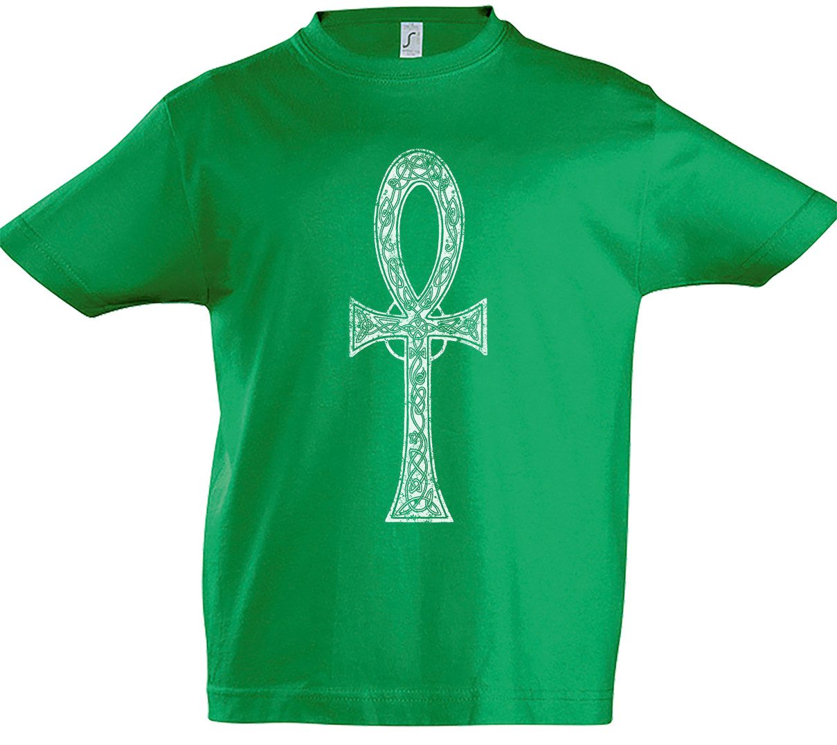 Print-Shirt Anch II Kinder T-Shirt Kreuz Henkelkreuz Lebensschleife Nilschlüssel